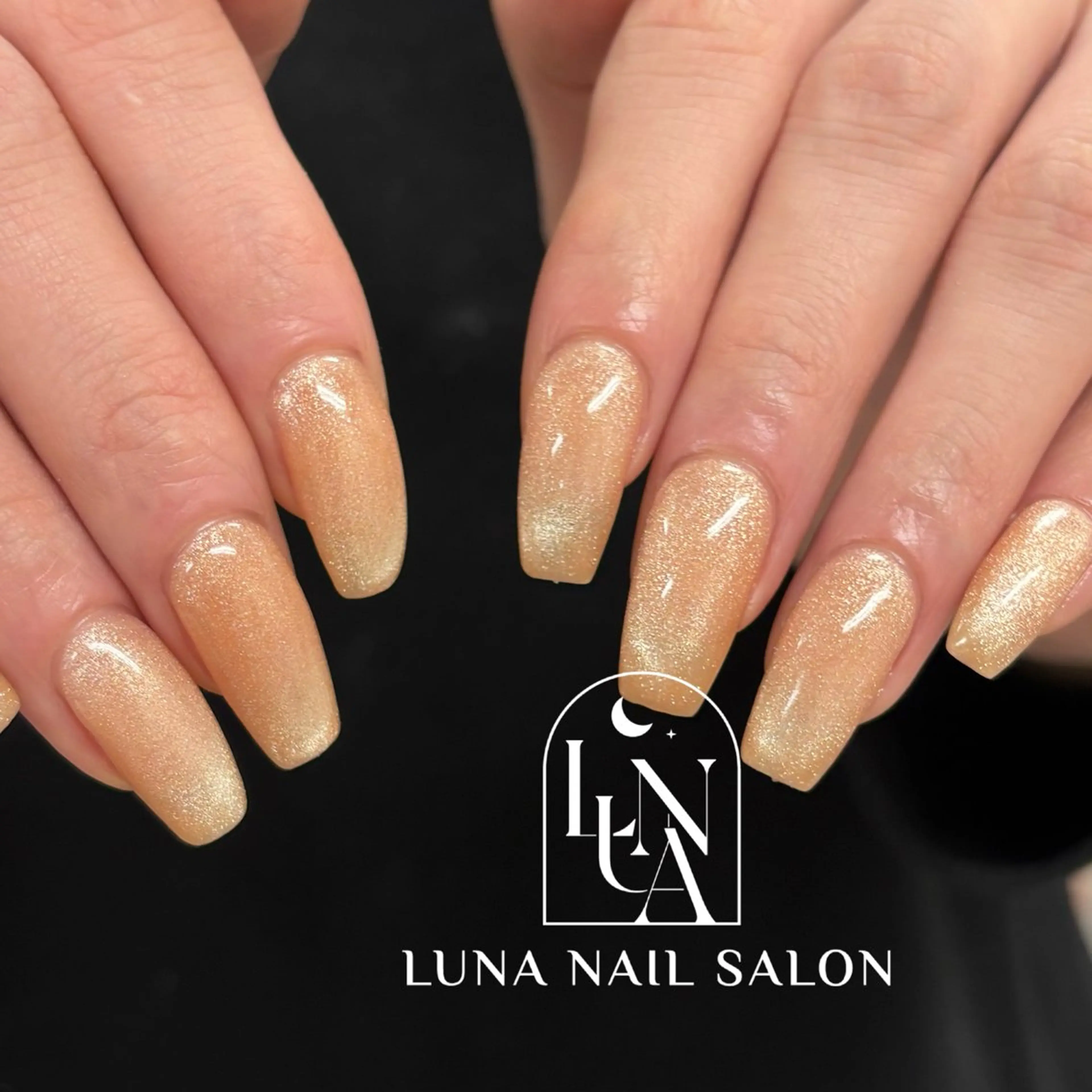 ネイル アートネイル フレンチネイル ジェルネイル ガラスフレンチ 韓国ネイル ハンドネイル ハンドケア LUNA Nail salon💕のネイルデザイン