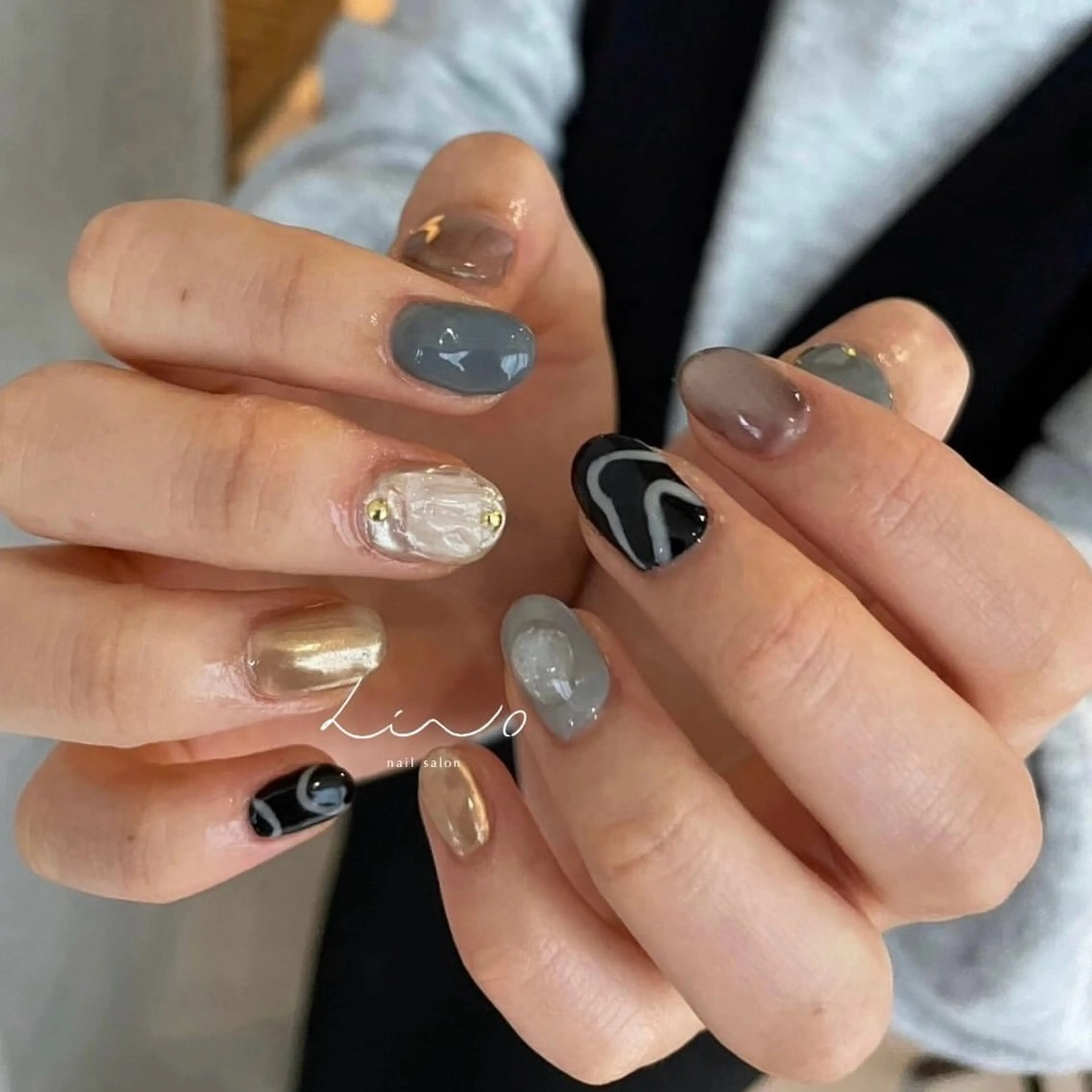 ネイル ハンドネイル lino大阪本町店所属・lino 大阪本町店のネイルデザイン