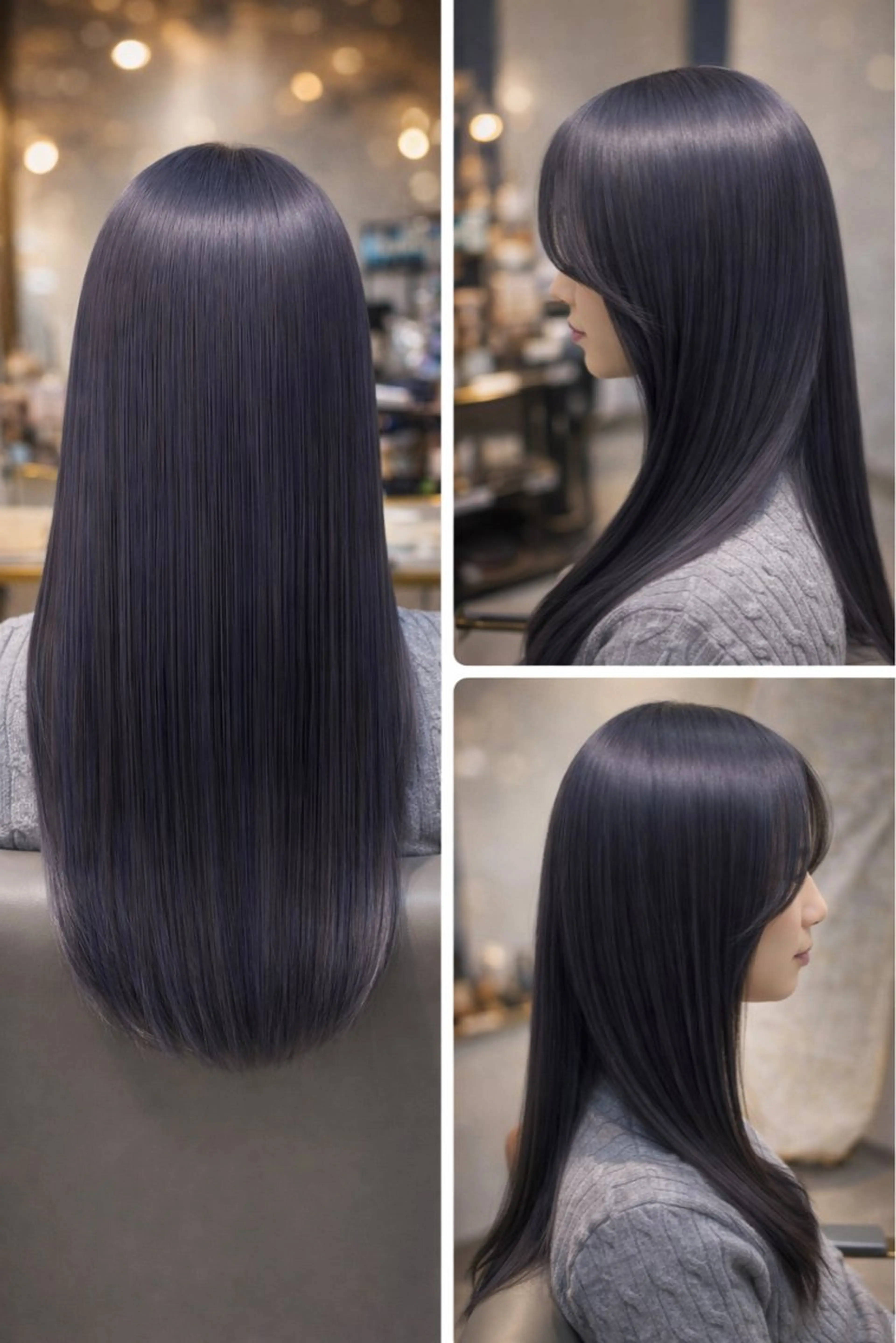 セミロング セミロングパーマ ボブ ハイライト 髪質改善 韓国風ヘア カット ヘアカラー トリートメント The Apartment of Solon Citta 船橋609所属・髪質改善/縮毛矯正/ 美髪/個室/ハラのヘアスタイル