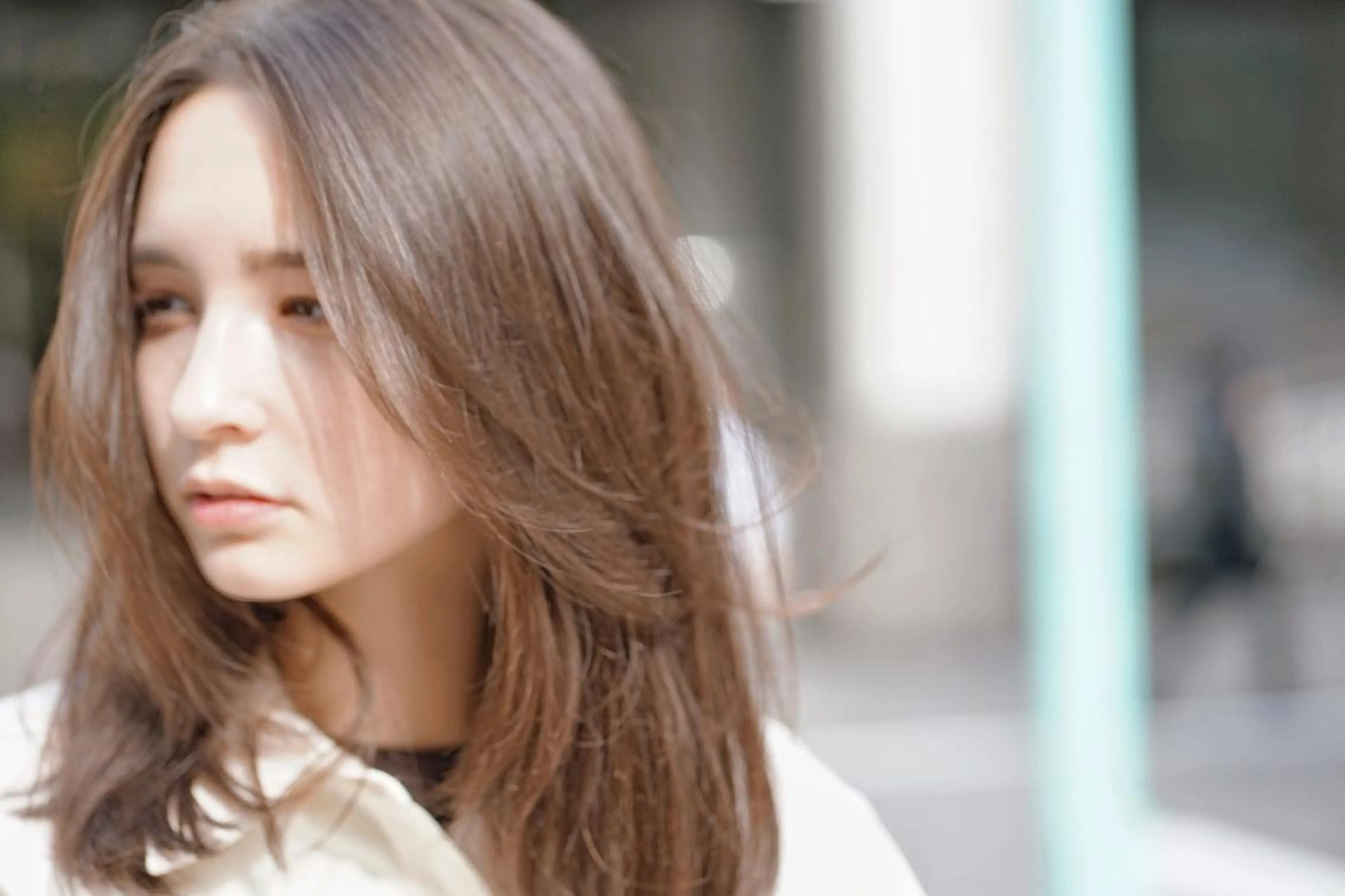 セミロング カラー セミロングパーマ バレイヤージュ ブリーチ ダブルカラー ハイライトカラー N° jemica 札幌のヘアスタイル