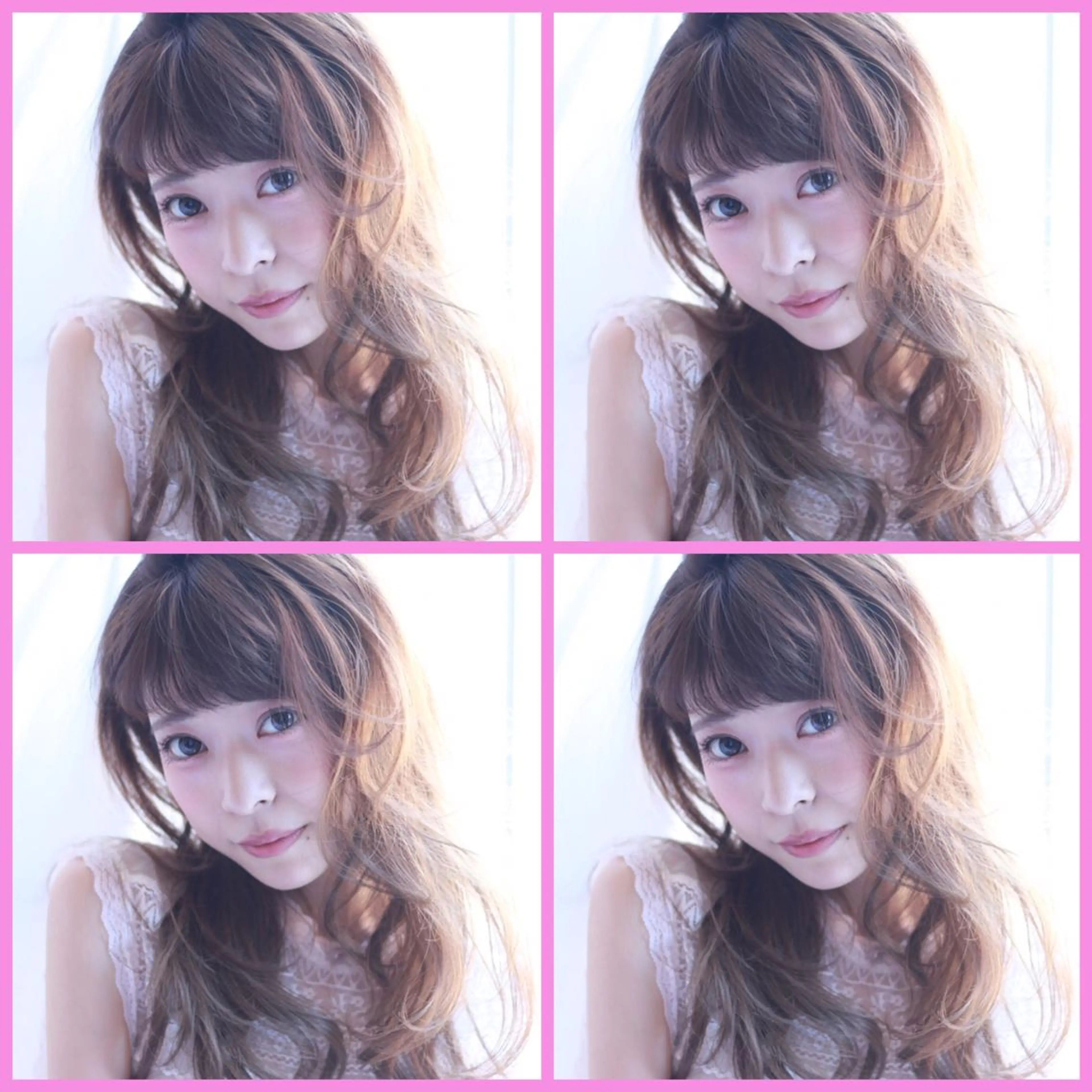 セミロング パーマ ハイトーンデザイン カラー特化🌟木下のヘアスタイル