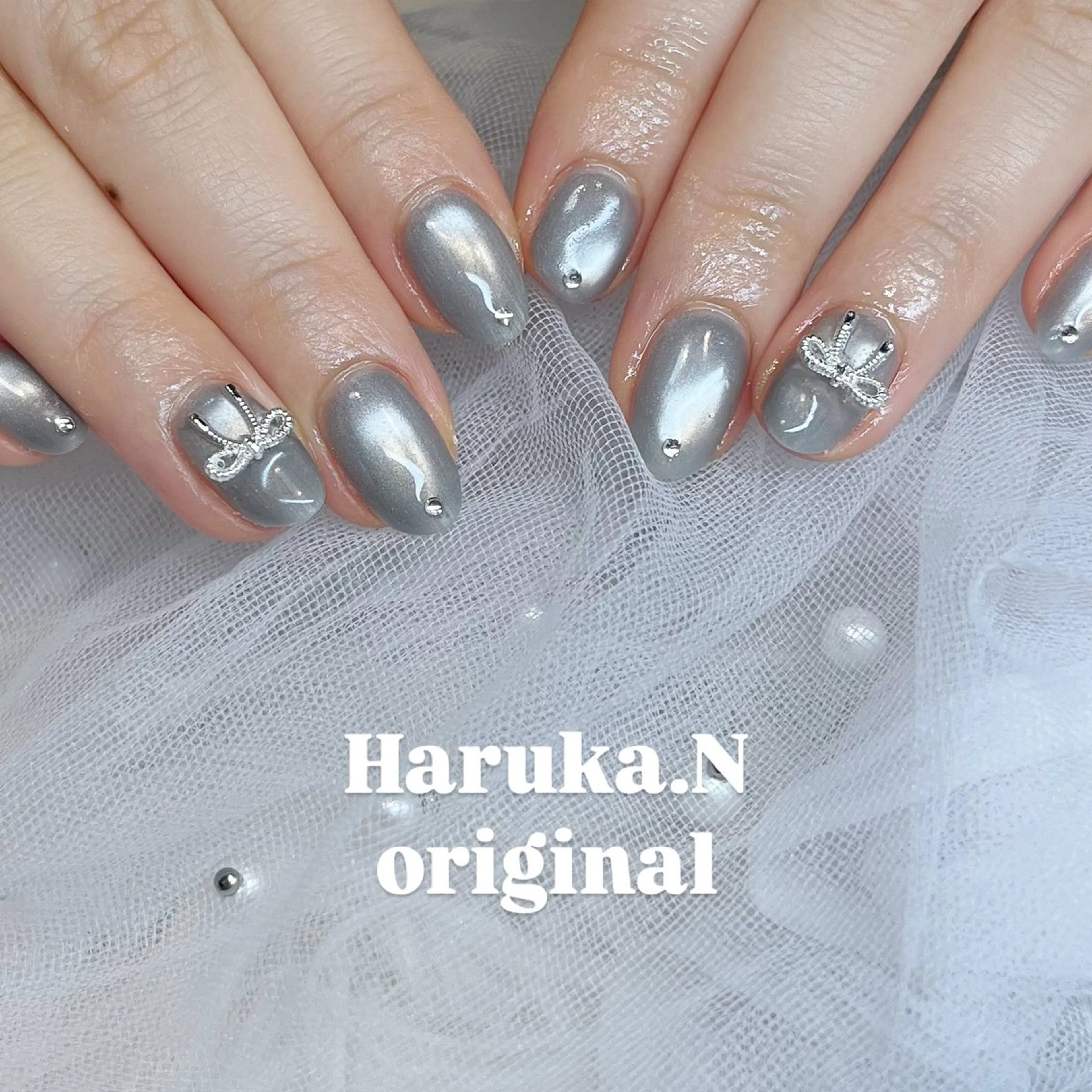 ネイル マグネットネイル はあとねいる天王町店所属・HARUKA 🐼のネイルデザイン