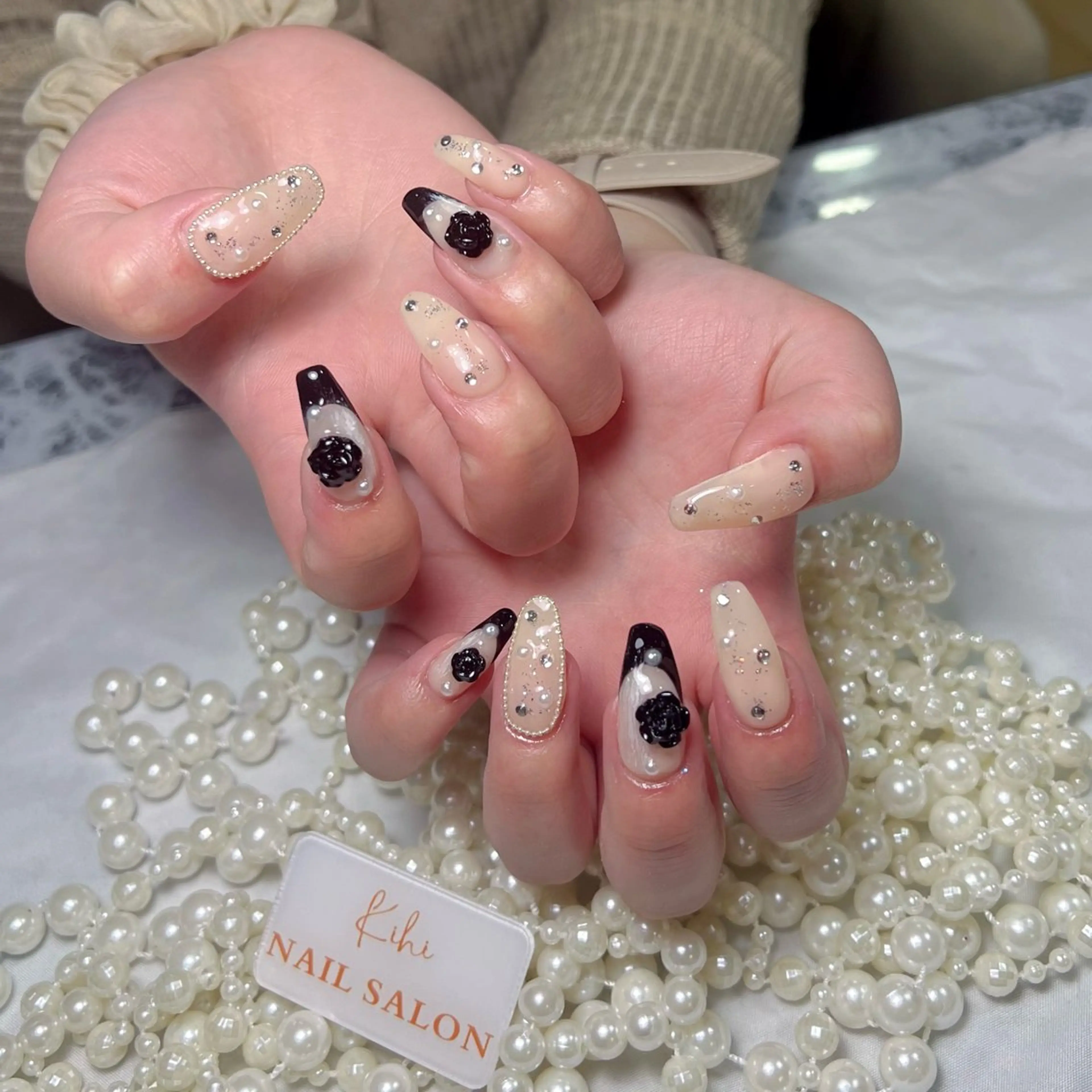 ネイル アートネイル フレンチネイル ジェルネイル グラデーション 韓国ネイル 村中 ハナのネイルデザイン