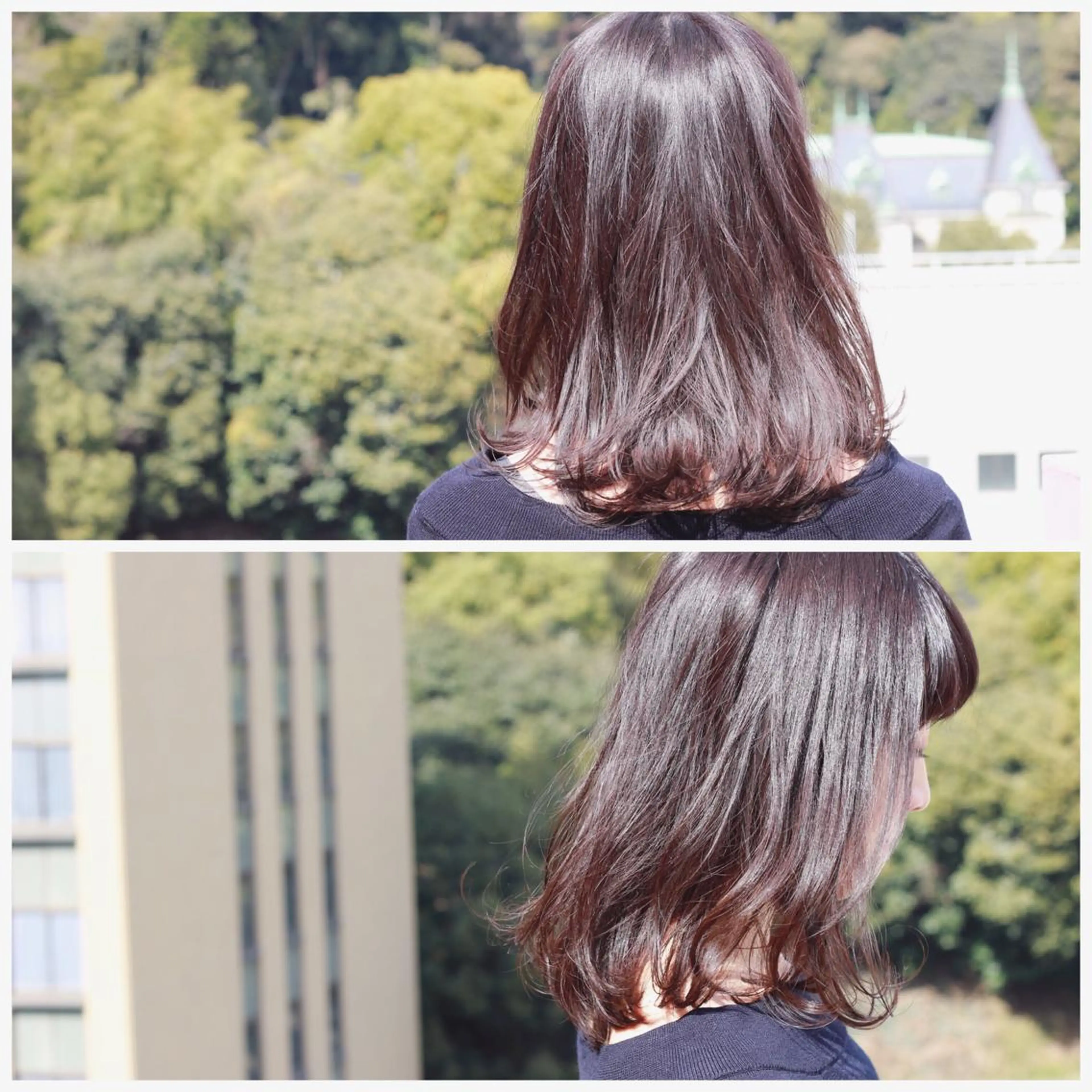 ミディアム カラー ベージュカラー カット パーマ Viage （ビアージュ）のヘアスタイル