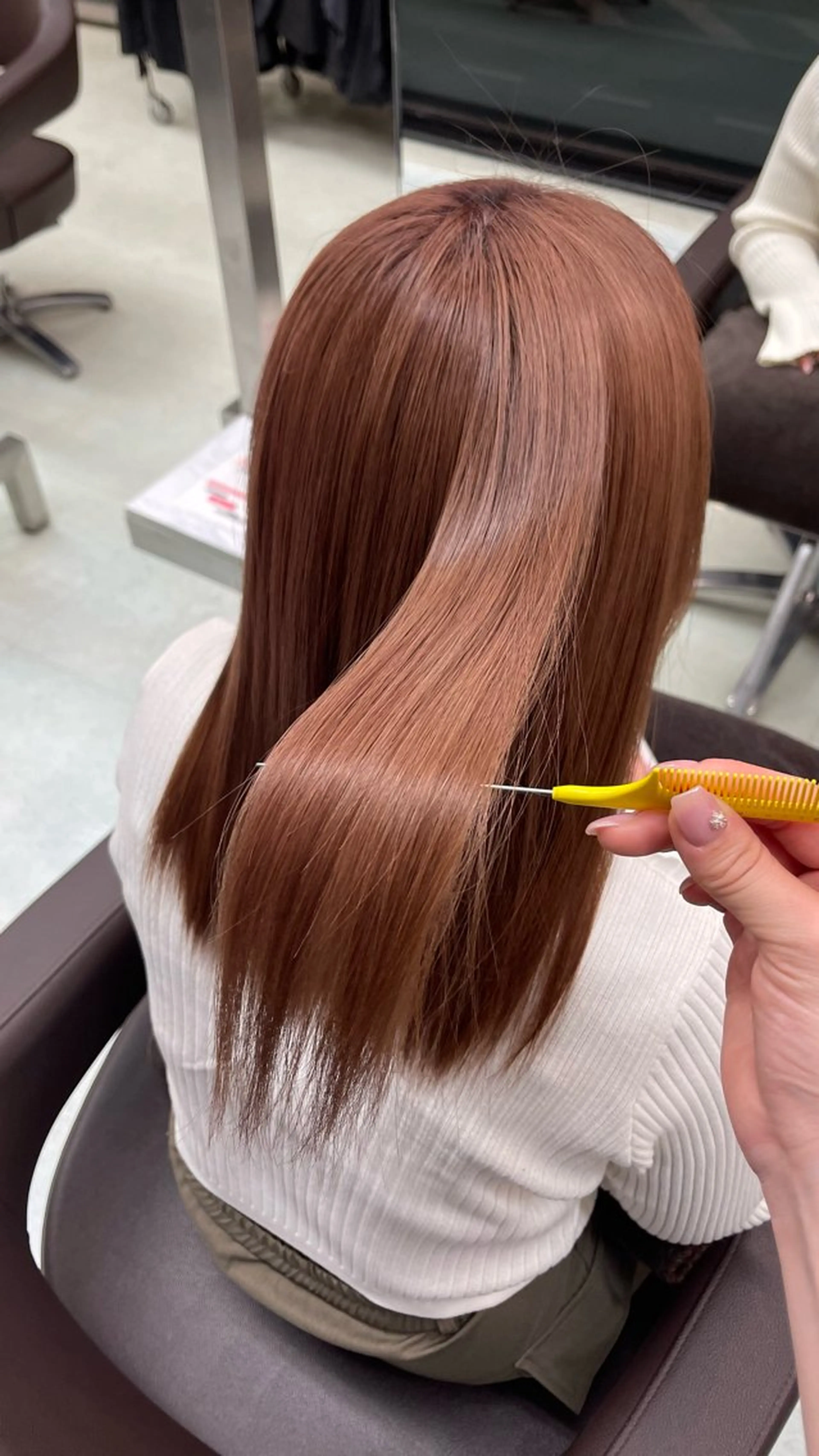 ロング 髪質改善 ヘアーメイクWILL 西宮店所属・WILL西宮 藤原 佳奈/髪質改善/艶髪のヘアスタイル