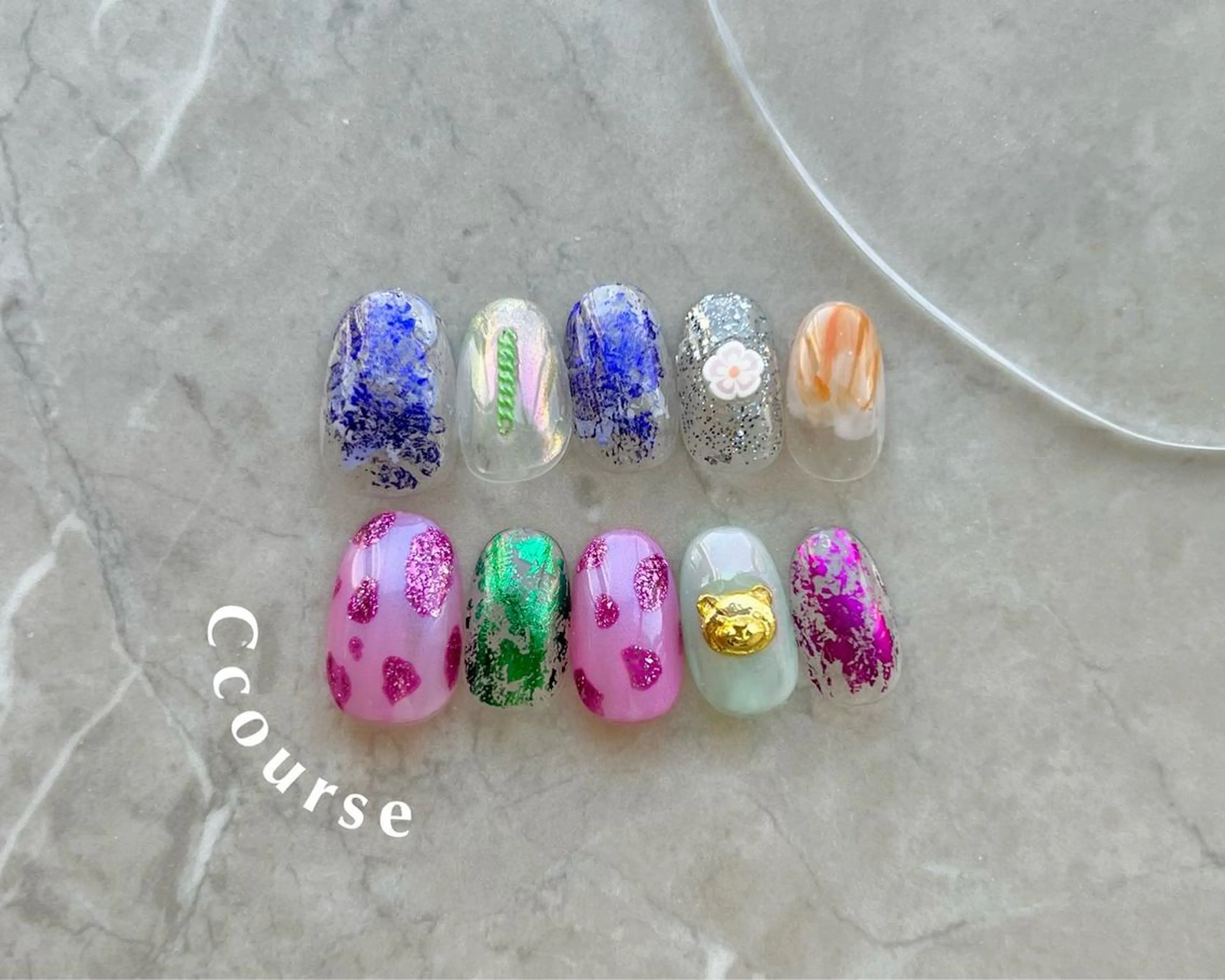 ネイル ハンドネイル 0203ムニムサン 💙Airiのネイルデザイン