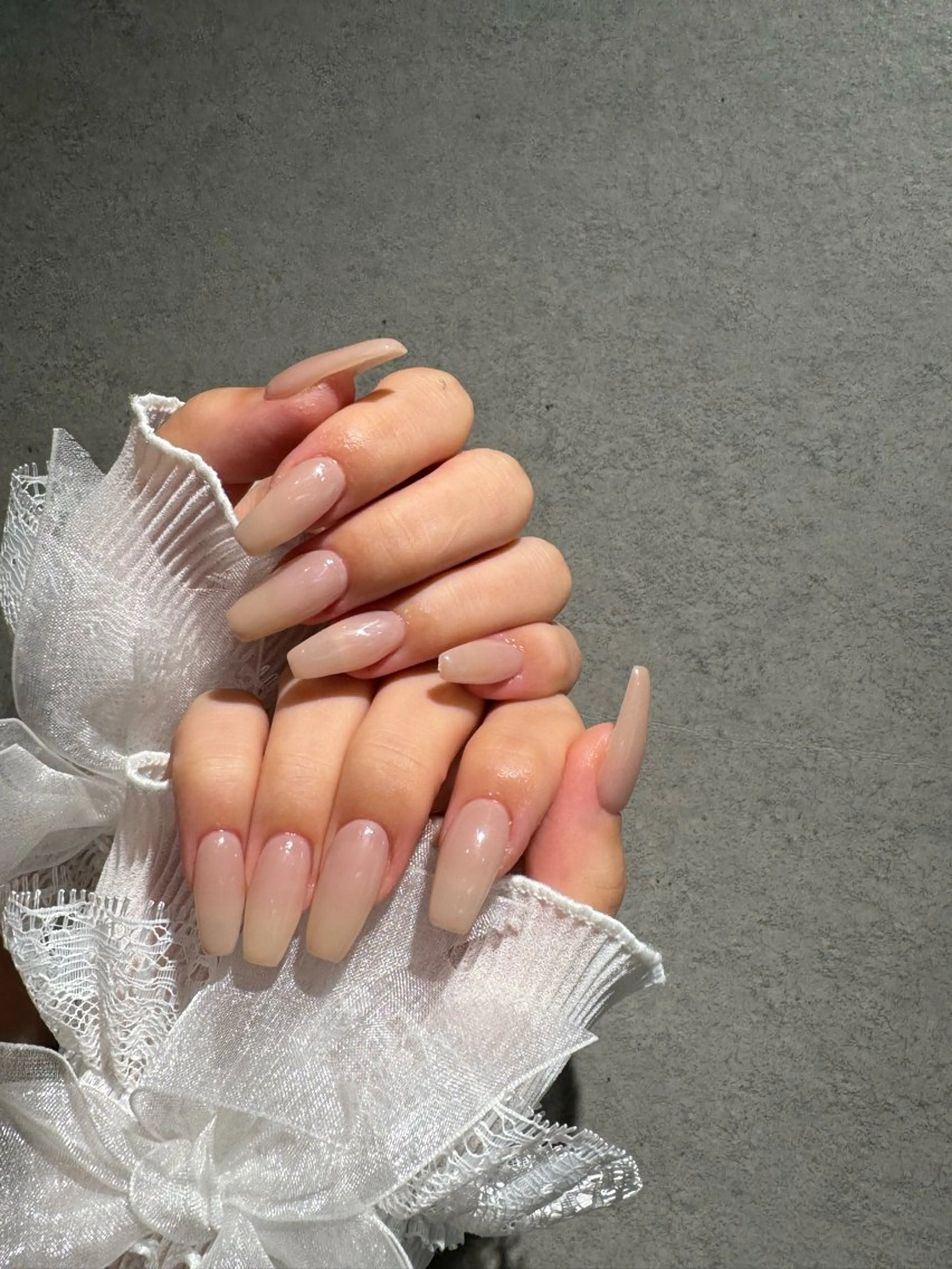 ネイル ハンドネイル I-nailロング /ワンホン/キラキラのネイルデザイン