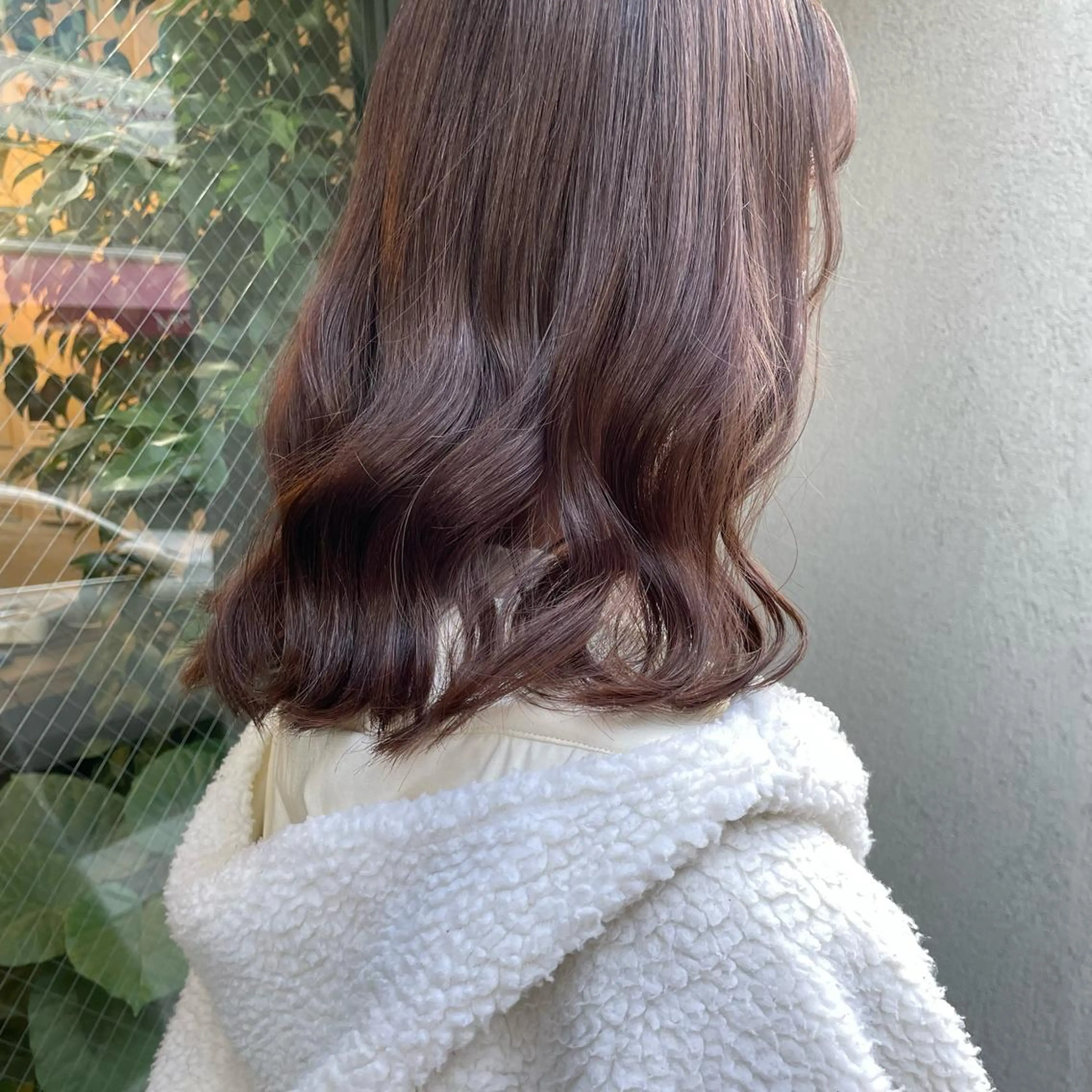セミロング カラー 透明感カラー グレージュ Hana ♡ marshu梅田のヘアスタイル