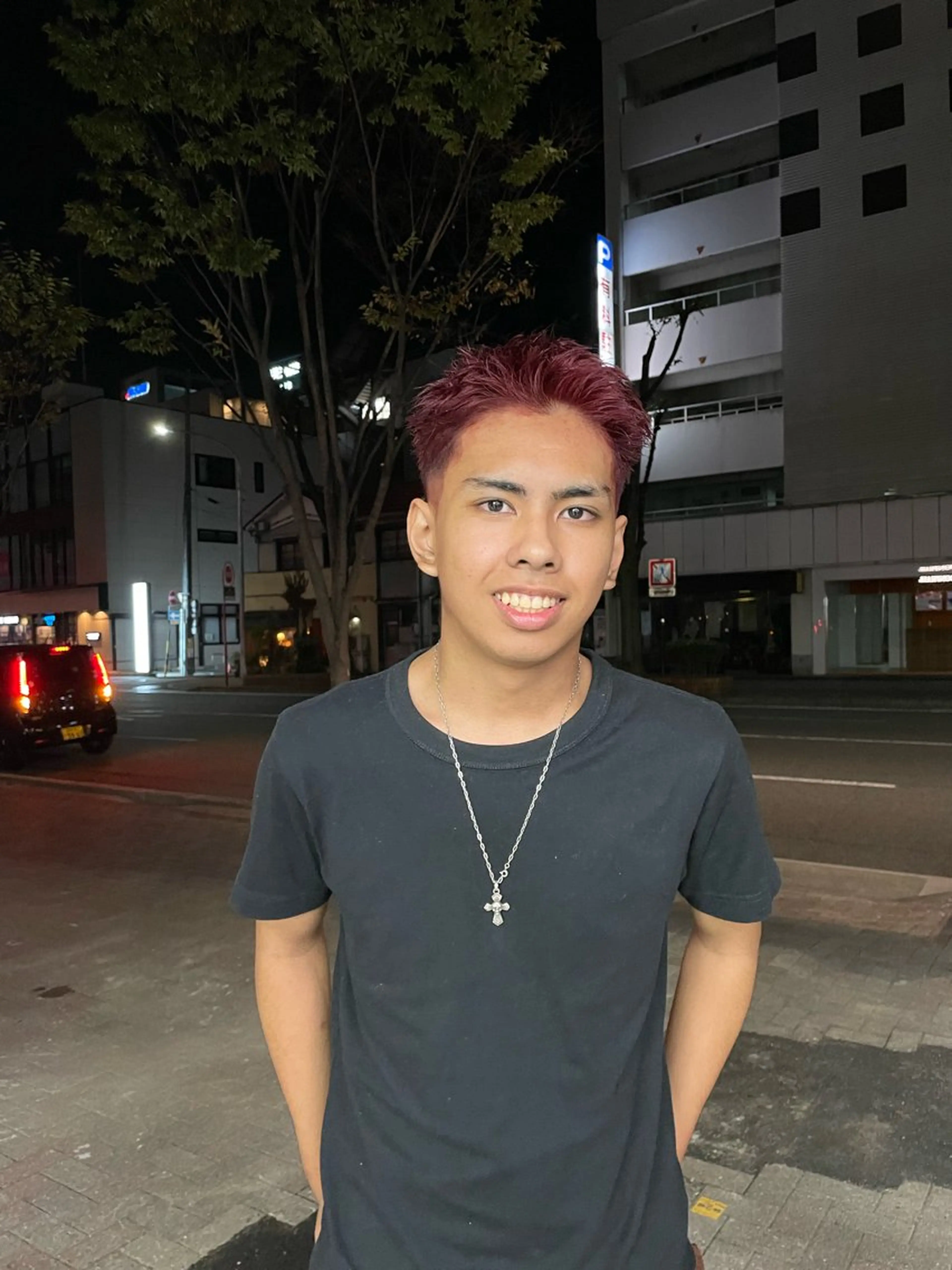 ショート カラー メンズ メンズブリーチ ブリーチ レッドカラー Ace men's salon岐阜店所属・🔥メンズ特化美容師 パーマのヘアスタイル