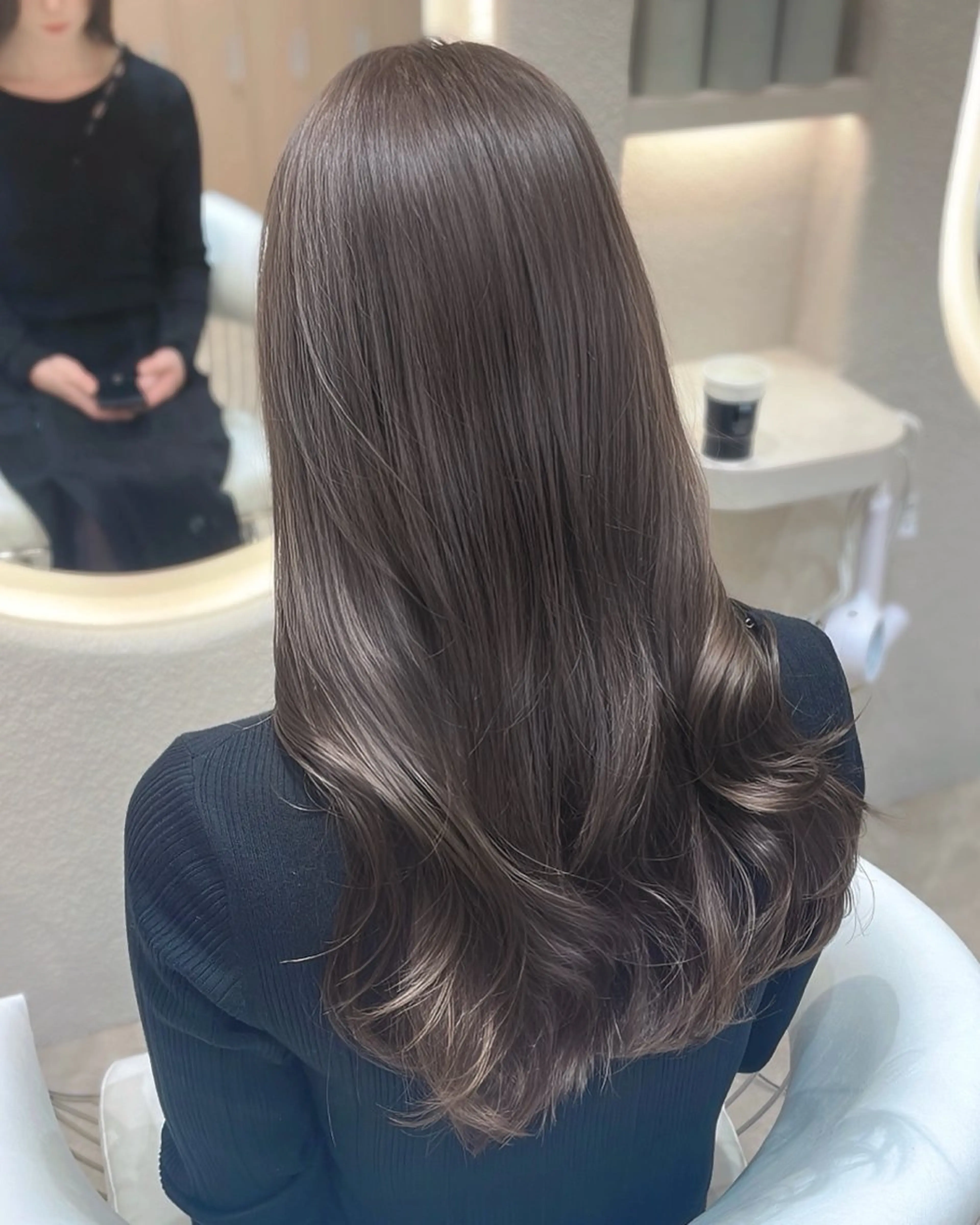 ロング カラー カット ヘアカラー トリートメント MIRAC所属・Ryoichi⛓️ 韓国ヘア/ハイトーンのヘアスタイル