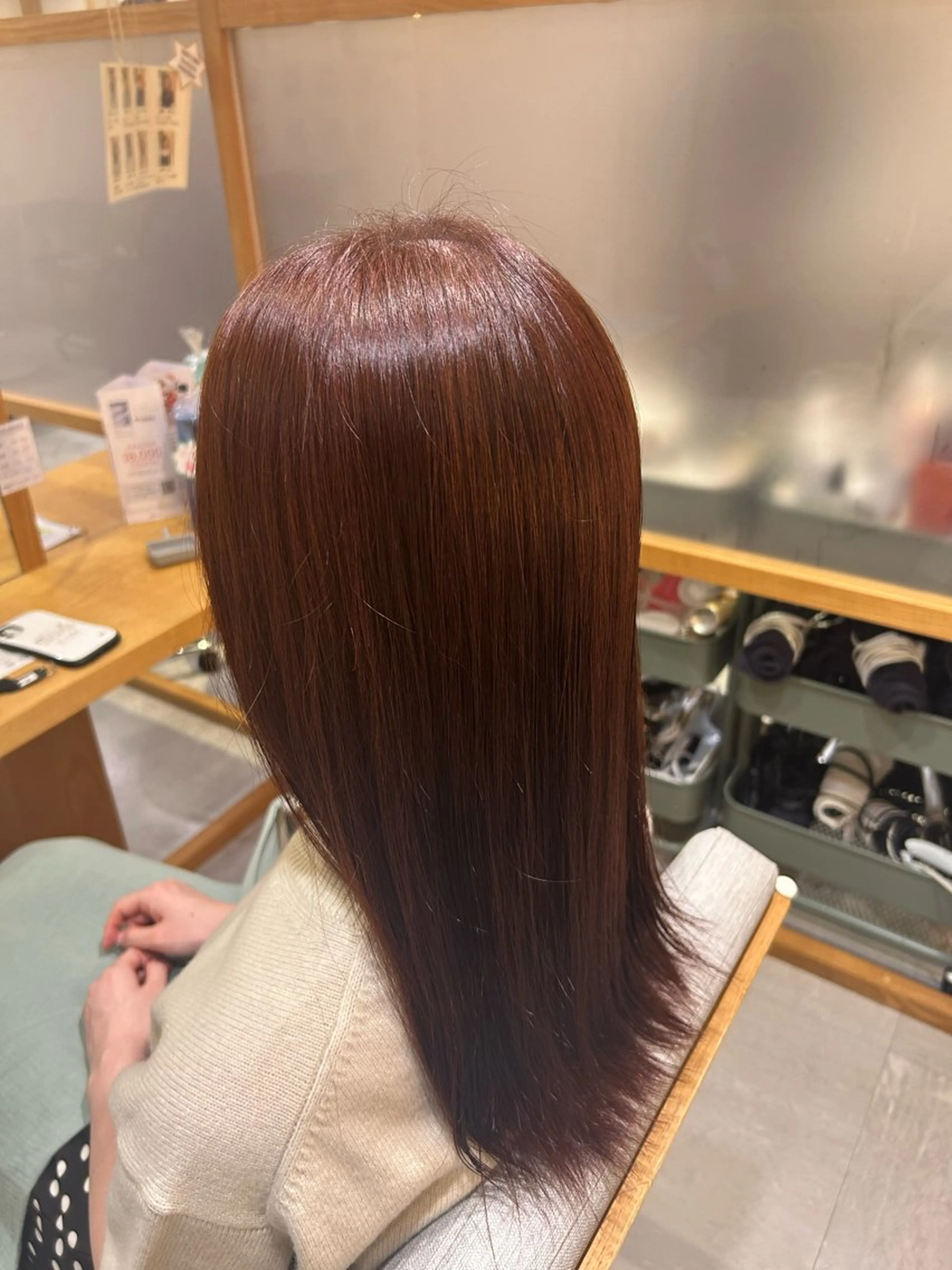 カラー ブラウンカラー ピンクカラー ヘアカラー トリートメント 上條 凜のヘアスタイル