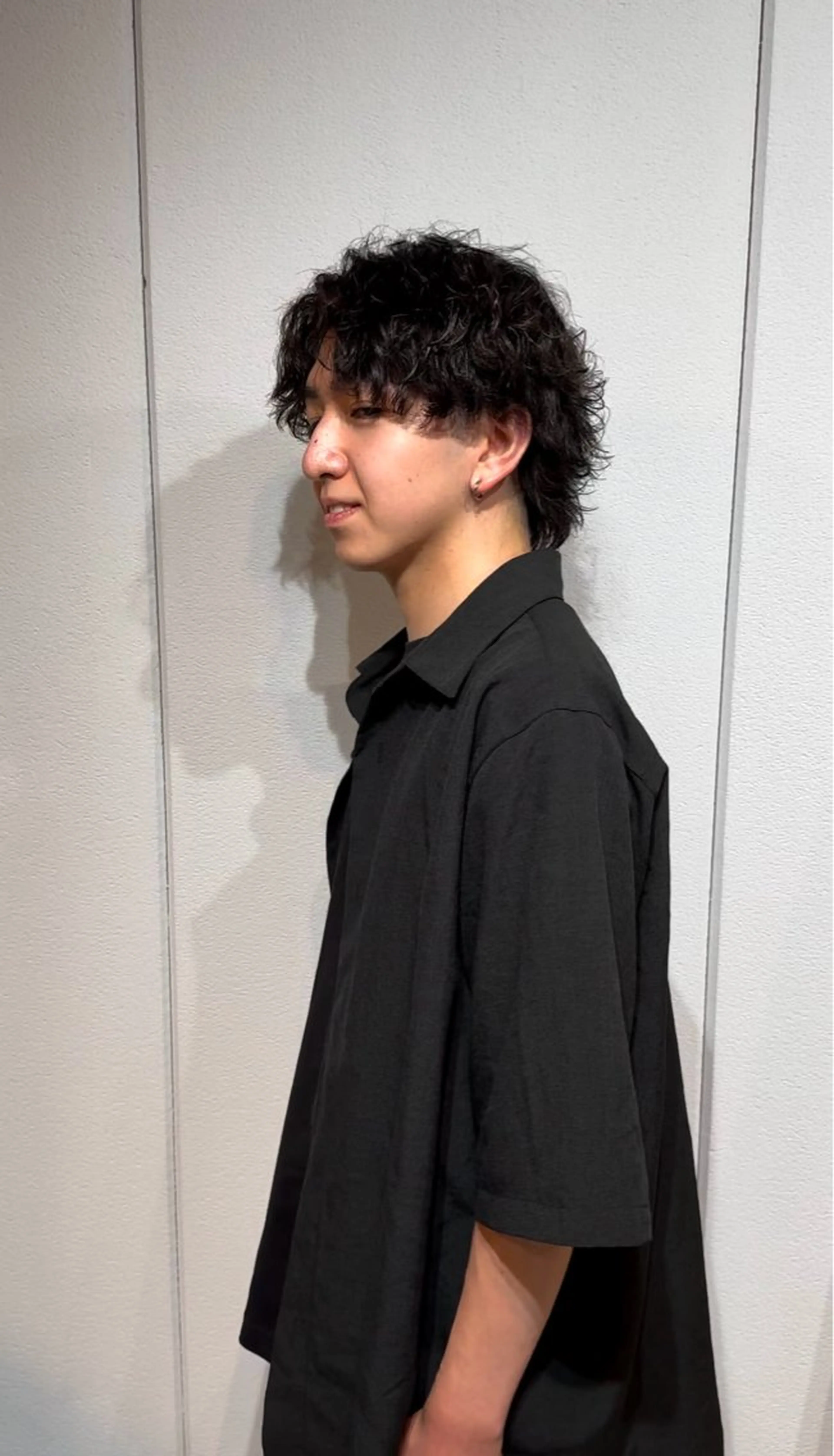 ショート パーマ メンズ カット パーマ 吉岡 昌吾のヘアスタイル