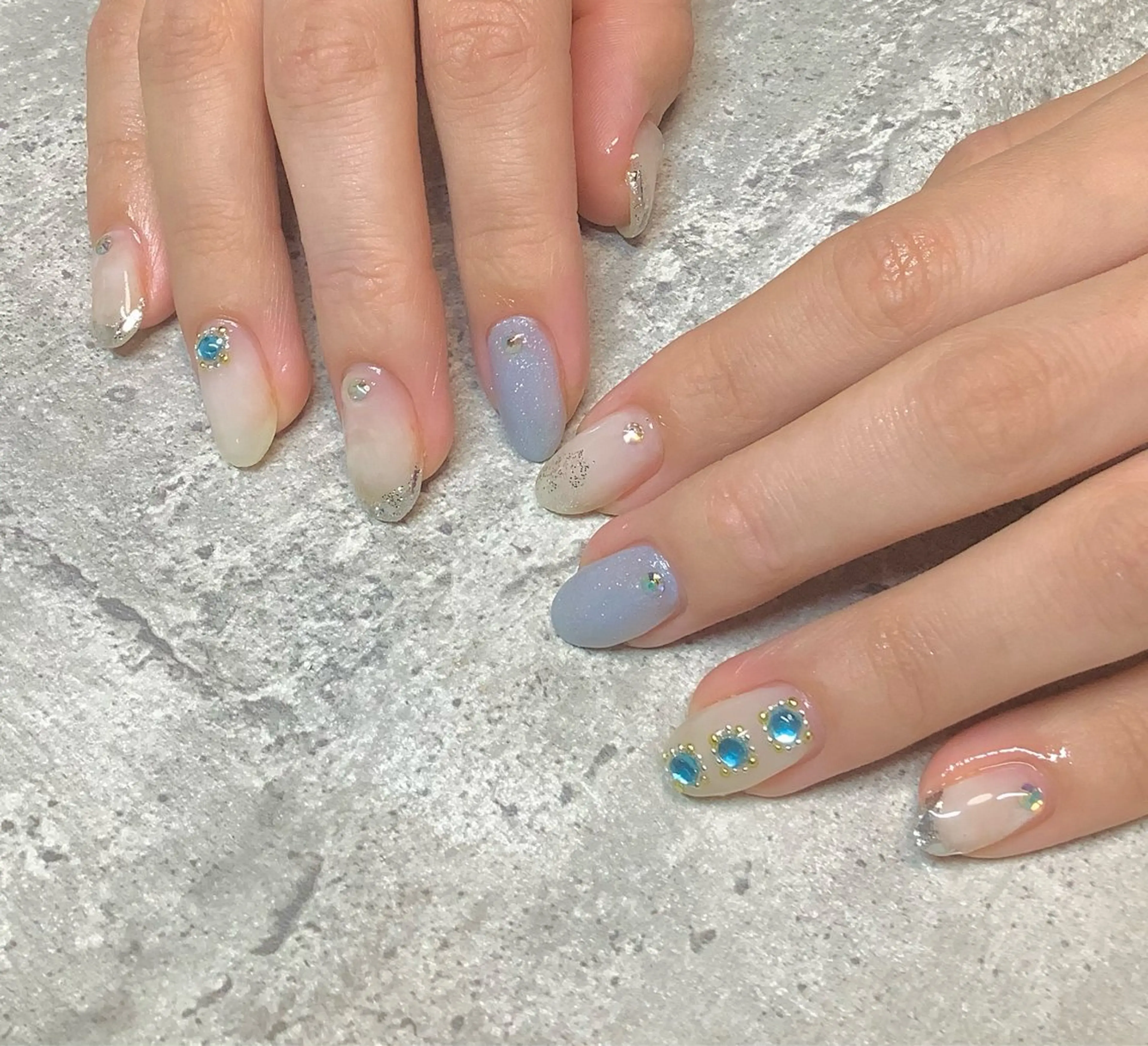 ネイル ブライダルネイル ハンドネイル 横尾 麻里のネイルデザイン