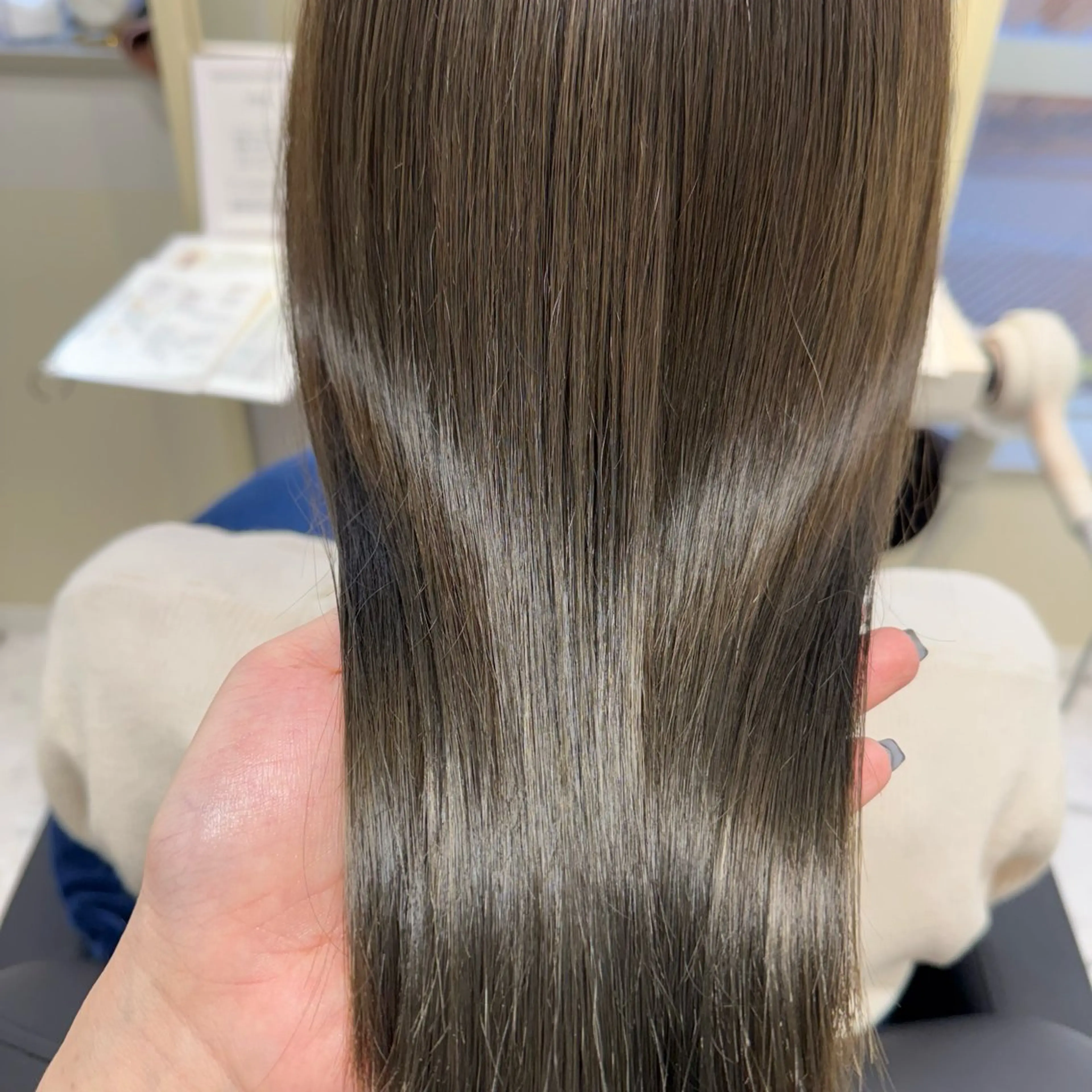 ミディアム カラー トリートメント 半個室サロン/透明感 /艶髪♡岸上 温♡のヘアスタイル