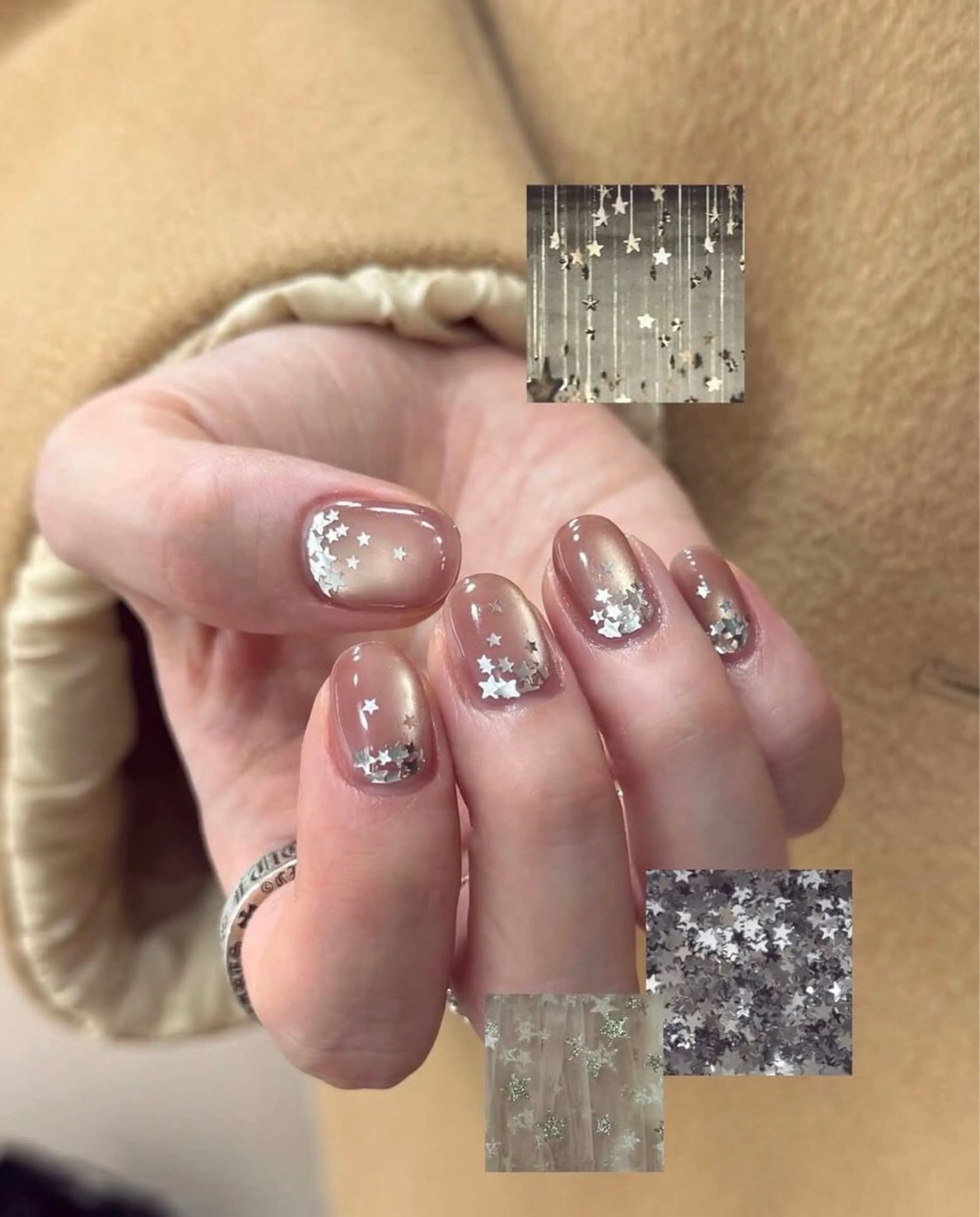 ネイル グラデーション ラメ(グリッター) マグネットネイル ミラーネイル ニュアンスネイル ハンドネイル Lumi de nails所属・Lumi de nailsのネイルデザイン