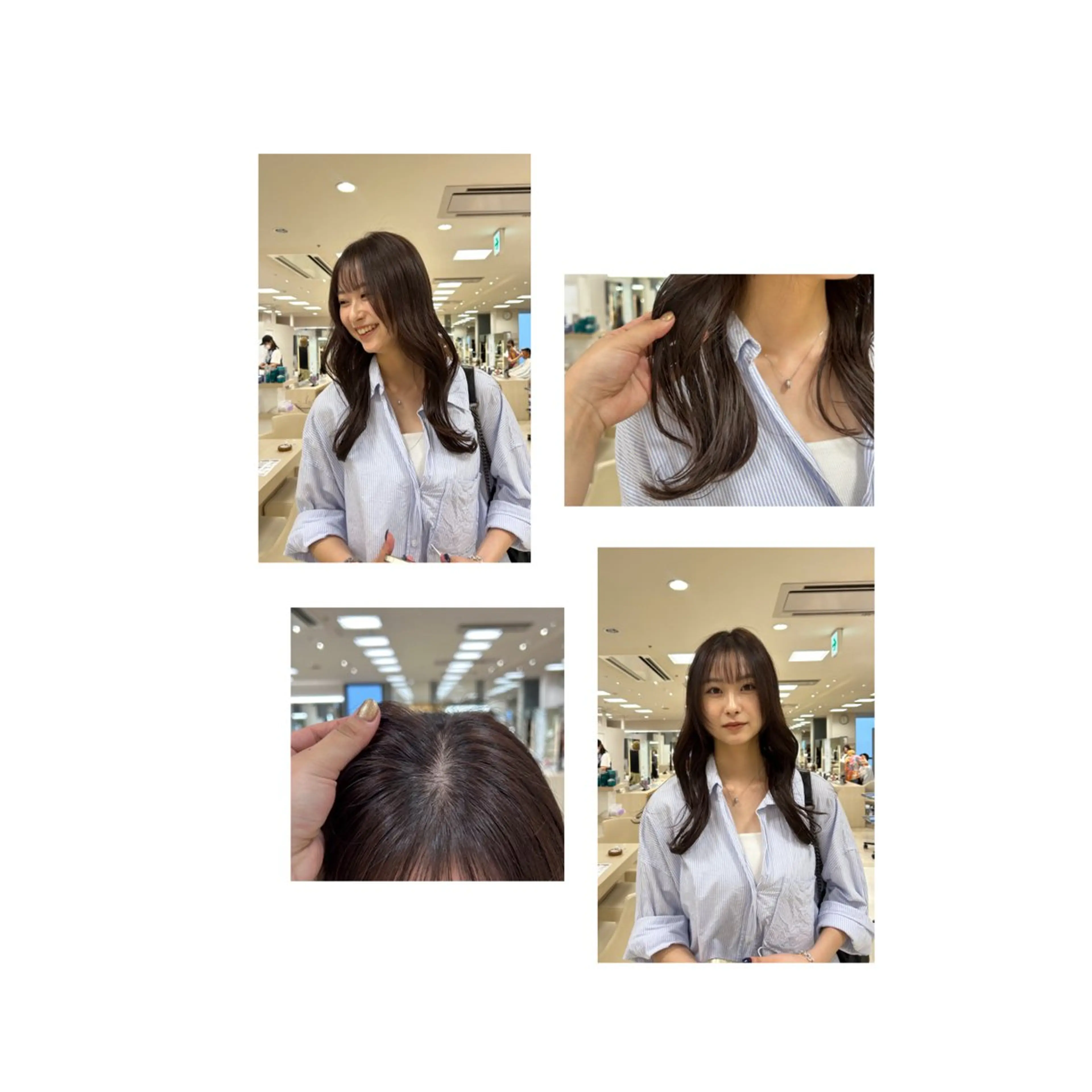 ロング カラー ブリーチ ヘアアレンジ ✨chiakiのヘアスタイル