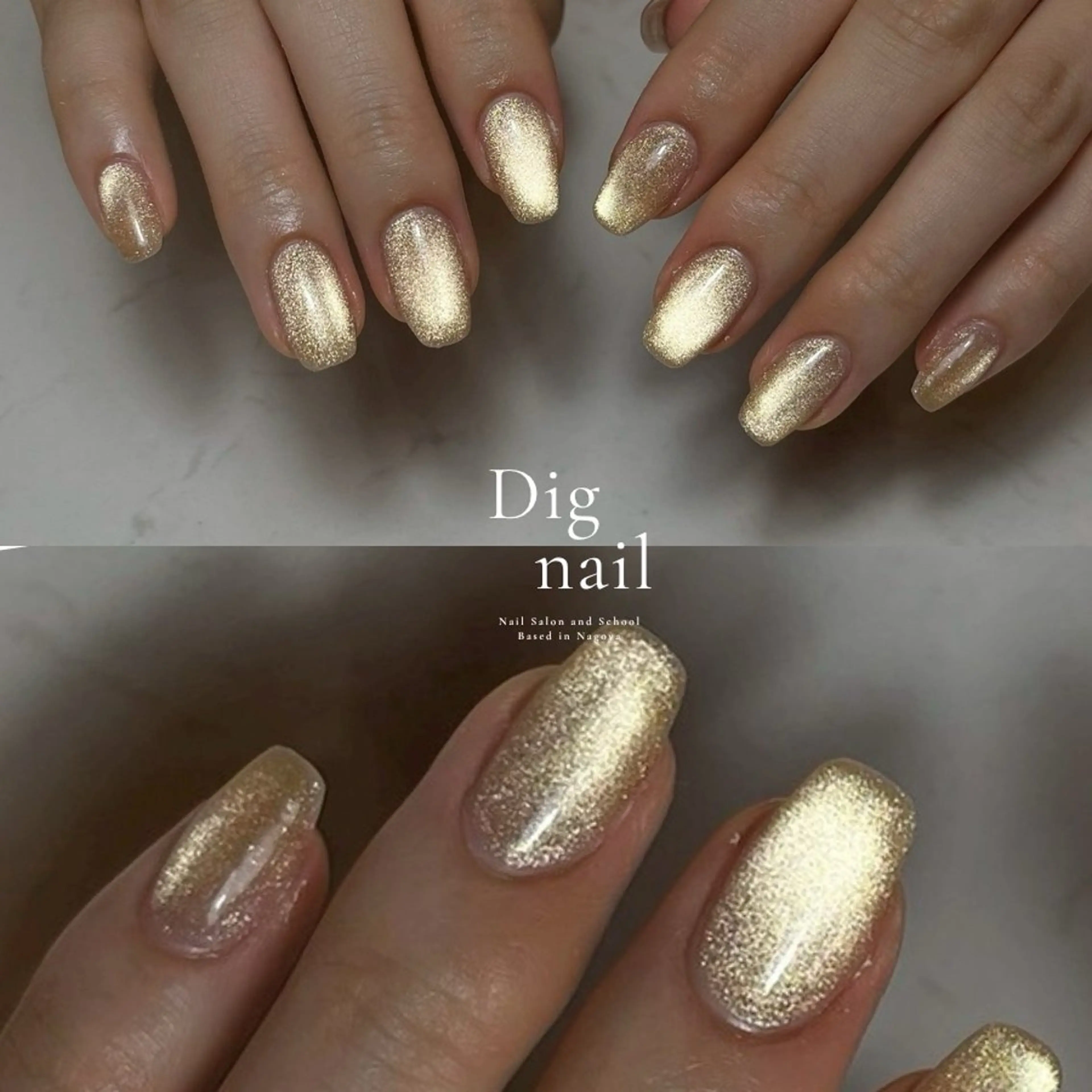 ネイル キラキラネイル マグネットネイル 0203ムニムサン 💙Harukaのネイルデザイン