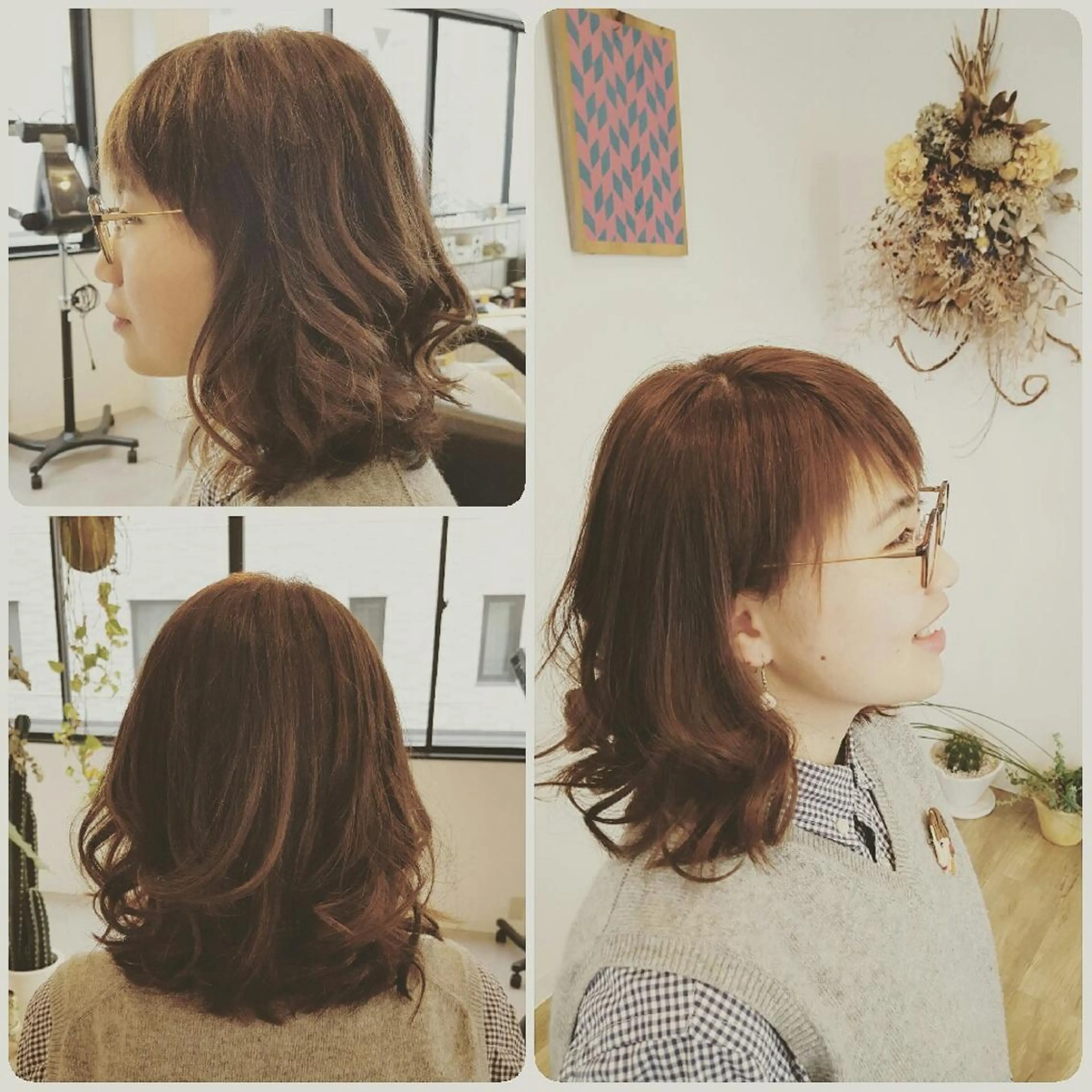 ミディアム カラー アッシュ ラベンダーカラー ラベンダーアッシュ 入学式 spa hair  ark 富井直美のヘアスタイル