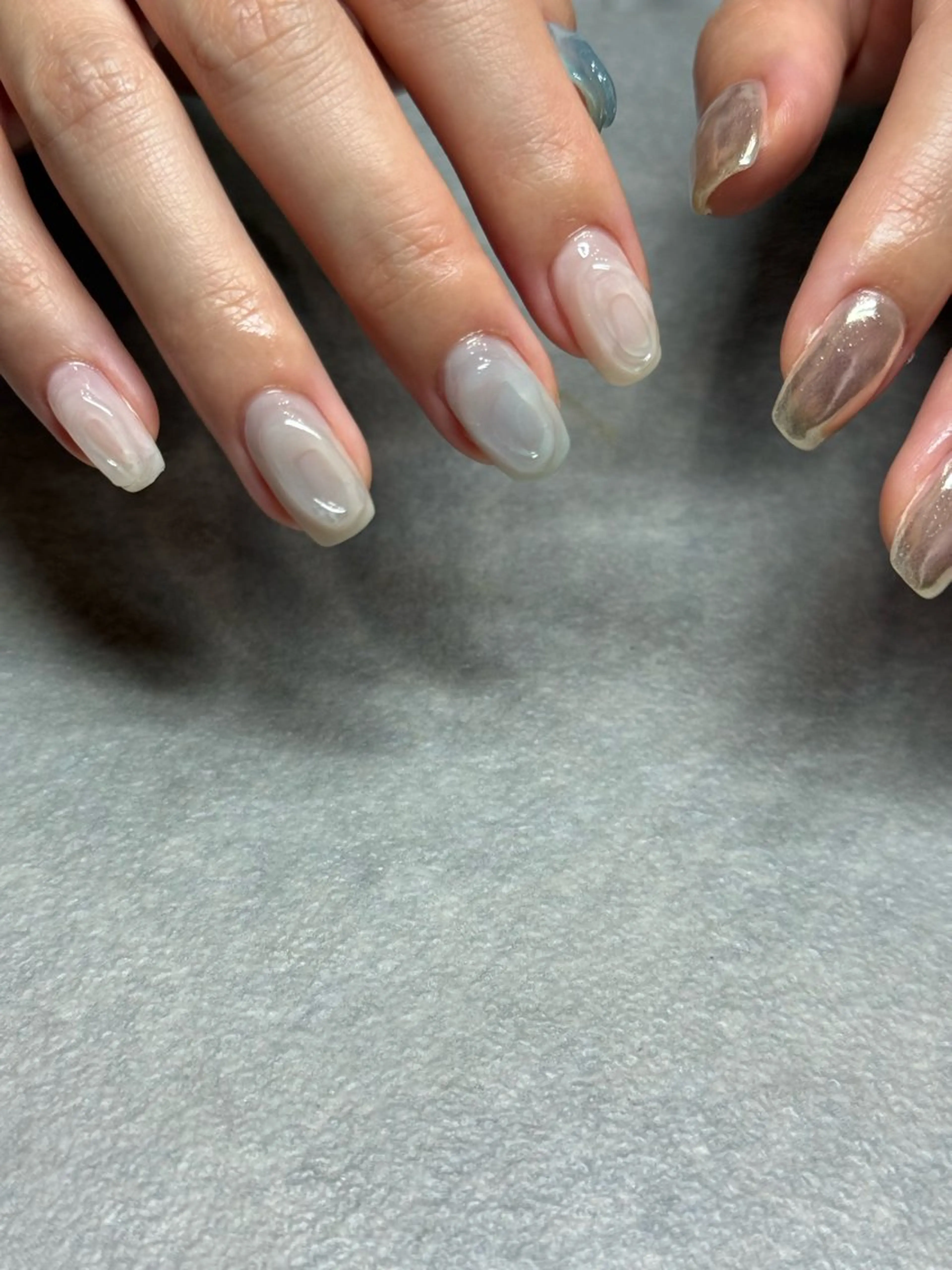 ネイル ぷっくりネイル ハンドネイル フットネイル kiii.__ ✴︎*のネイルデザイン