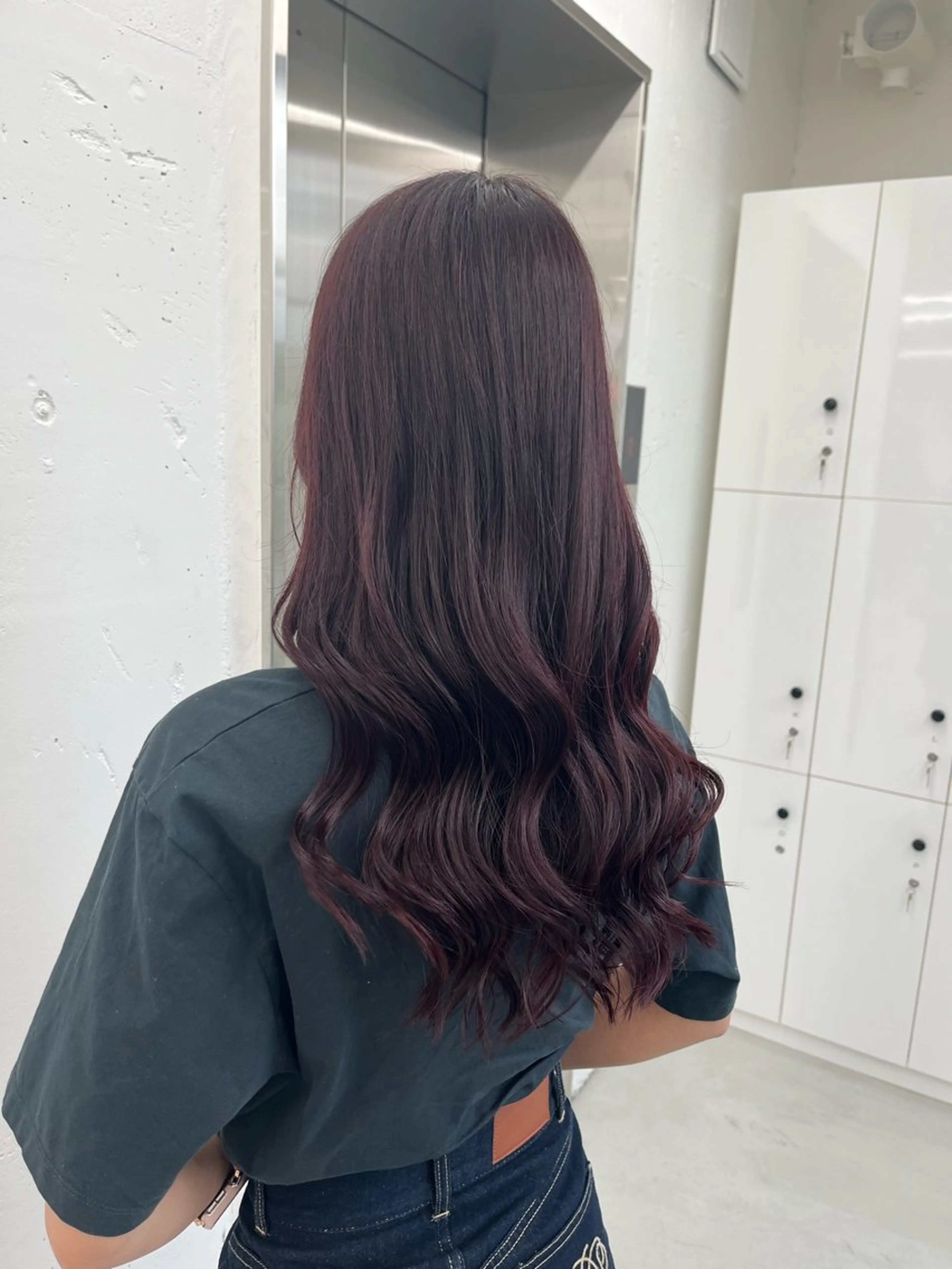 ロング カラー レッドカラー カット ヘアカラー トリートメント 🫧‪Ameri🫧 JILLSTUDIOのヘアスタイル