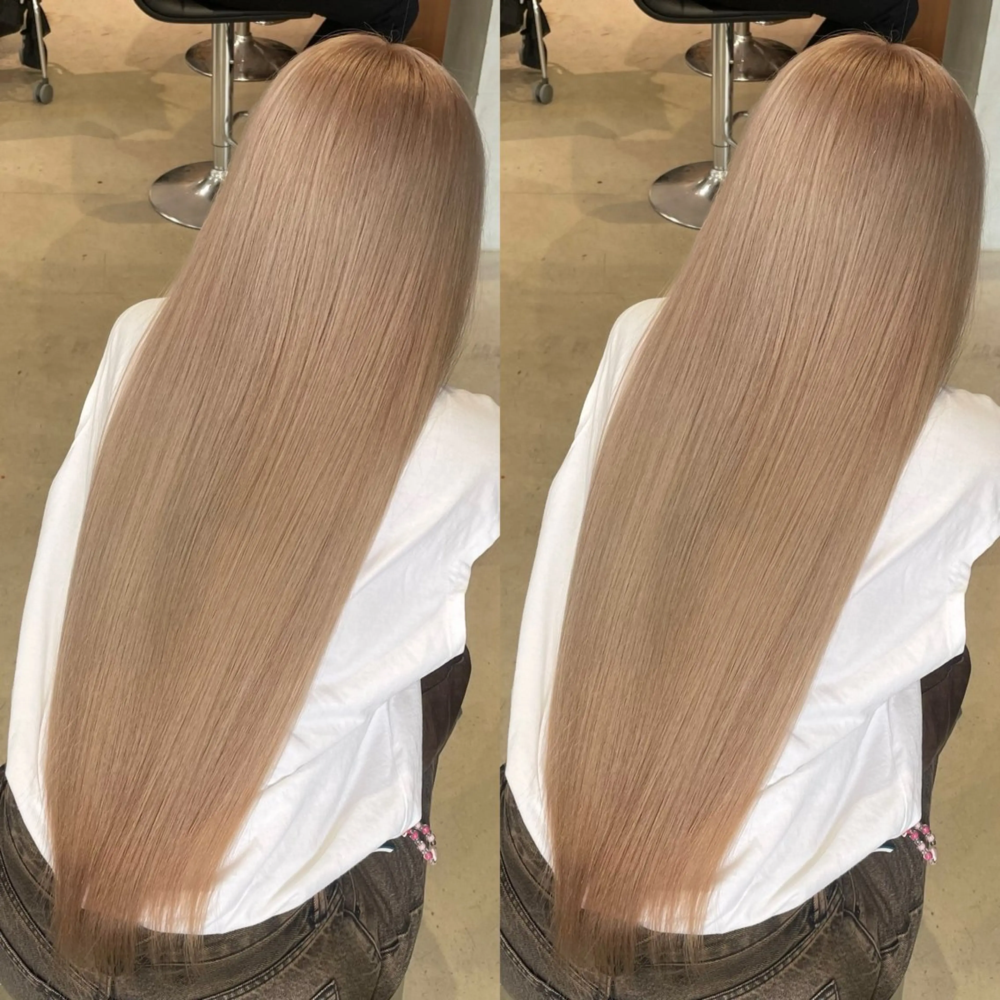 ロング カット ヘアカラー トリートメント youres hair 新宿3丁目店所属・🍫ハイトーン✖︎ 髪質改善🍫柴田のヘアスタイル