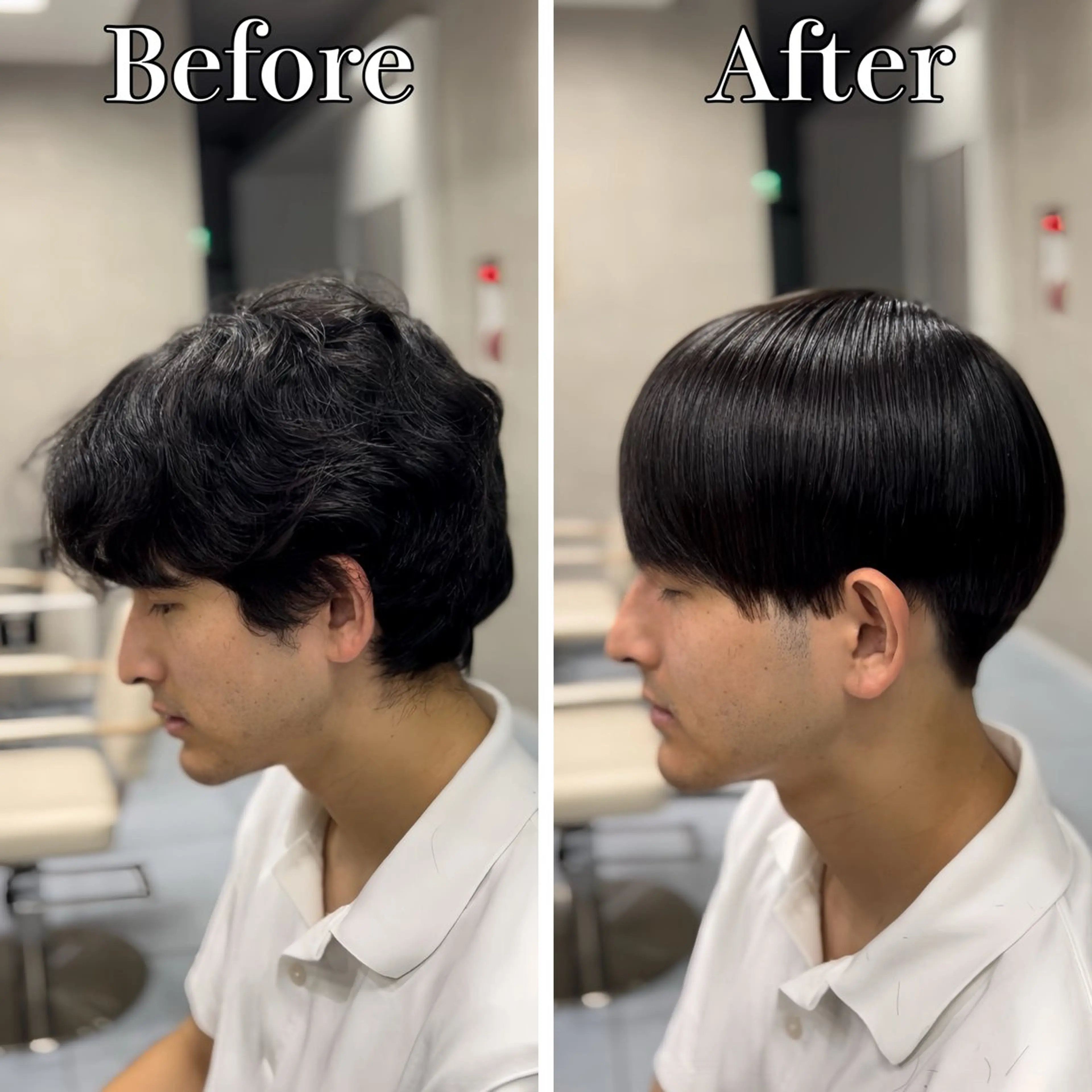 セミロング パーマ メンズ くせ毛 縮毛矯正 カット 縮毛矯正 トリートメント 🔮メンズ縮毛矯正 毛流れパーマ💎竹永のヘアスタイル