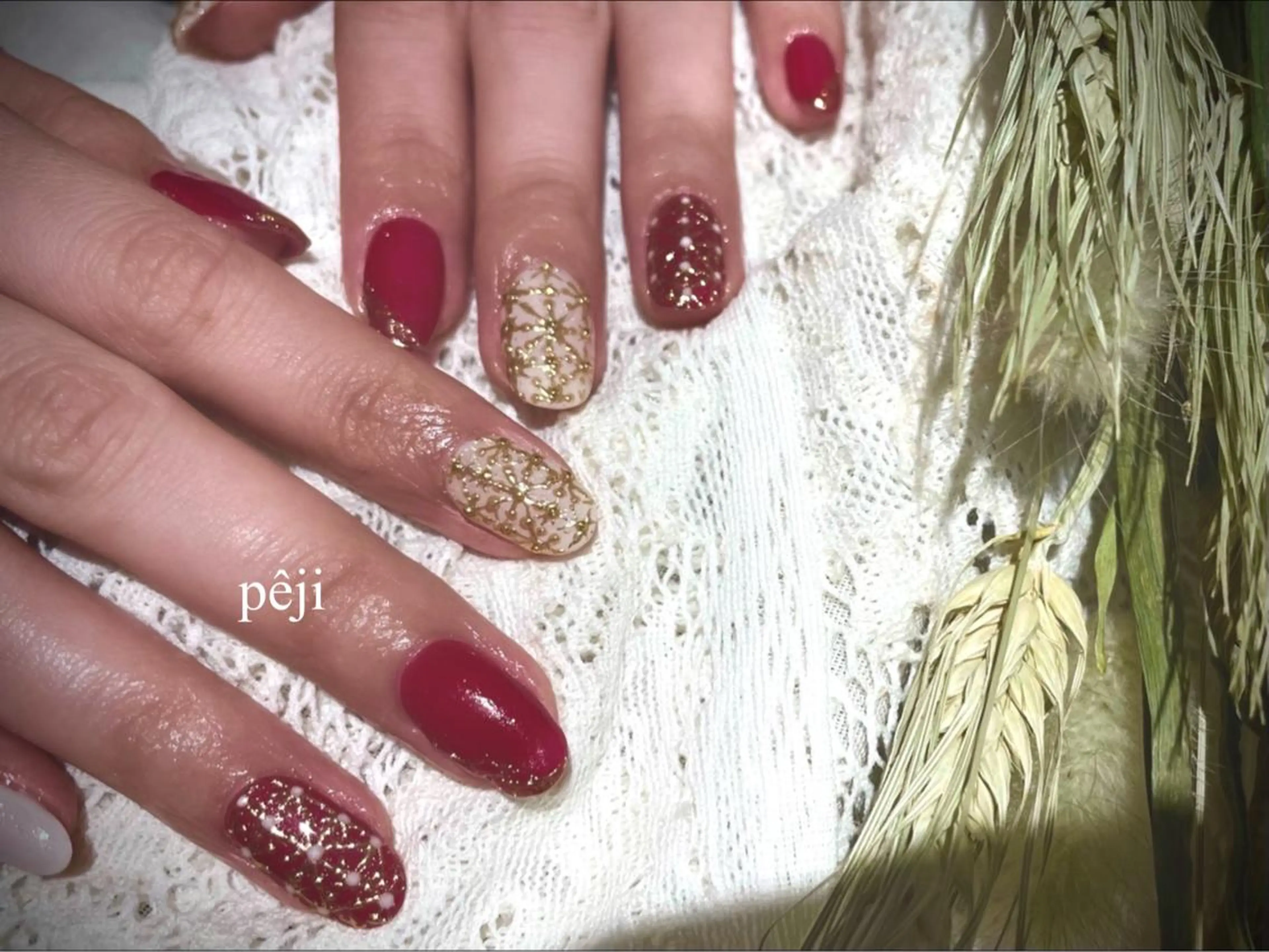 ミディアム m kaori𓃟のネイルデザイン