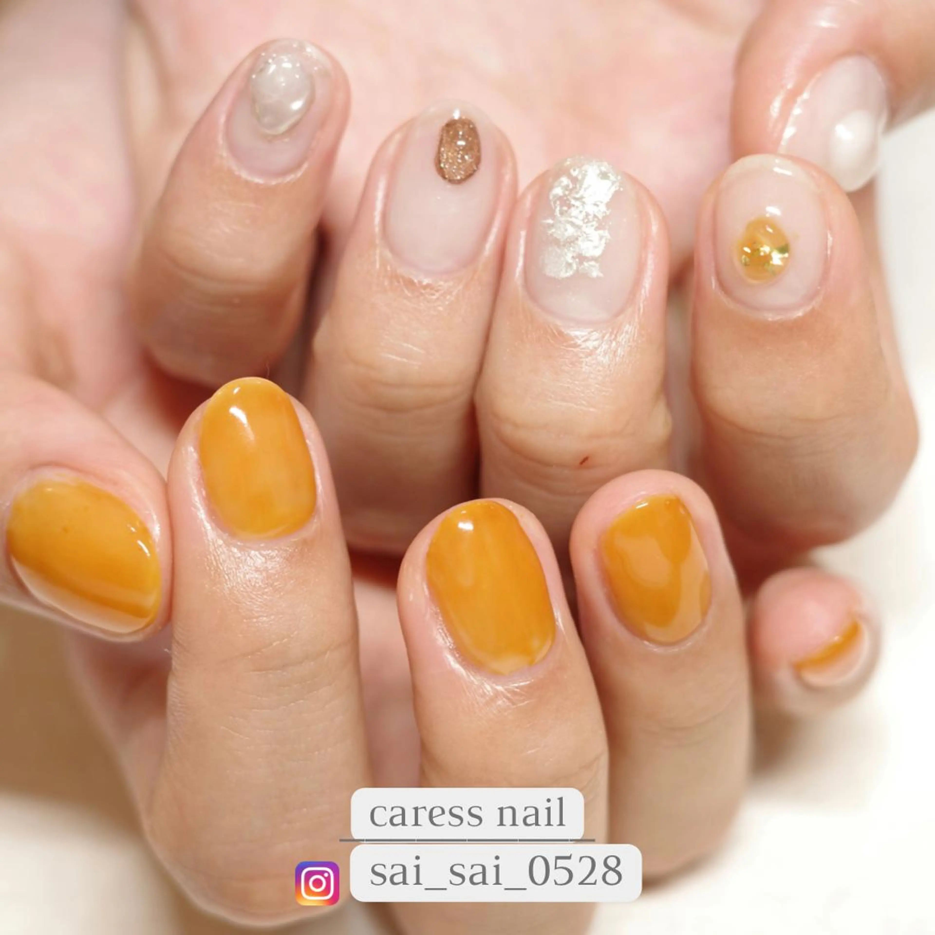 ネイル ハンドネイル caress nail カレスネイル 代々木上原所属・カレスネイル さいのネイルデザイン