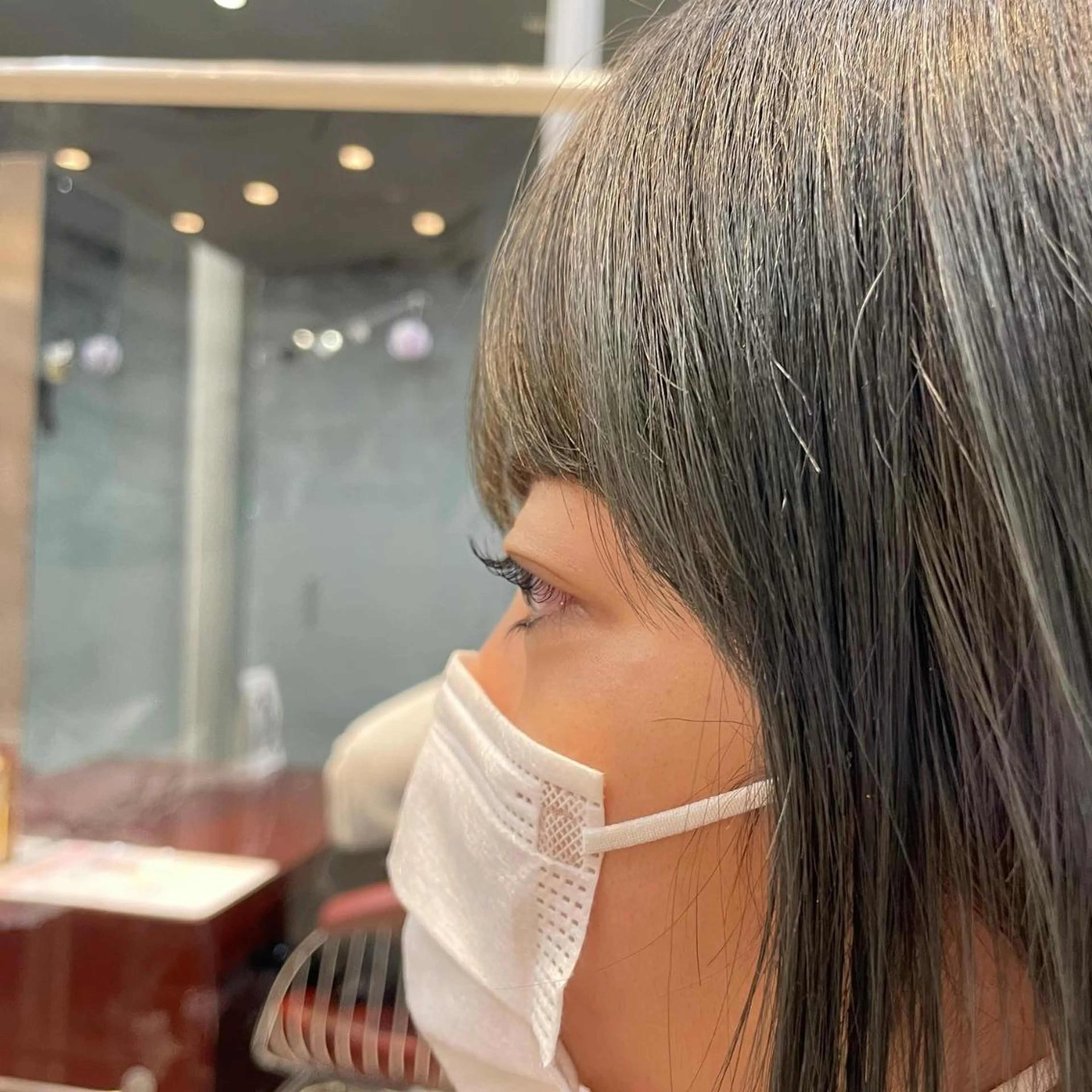 ミディアム カラー パーマ ヘアアレンジ メンズ キッズ マツエク・マツパ ミディアムパーマ メンズパーマ まつげパーマ 一重×まつ毛パーマ sara 荒井店のヘアスタイル