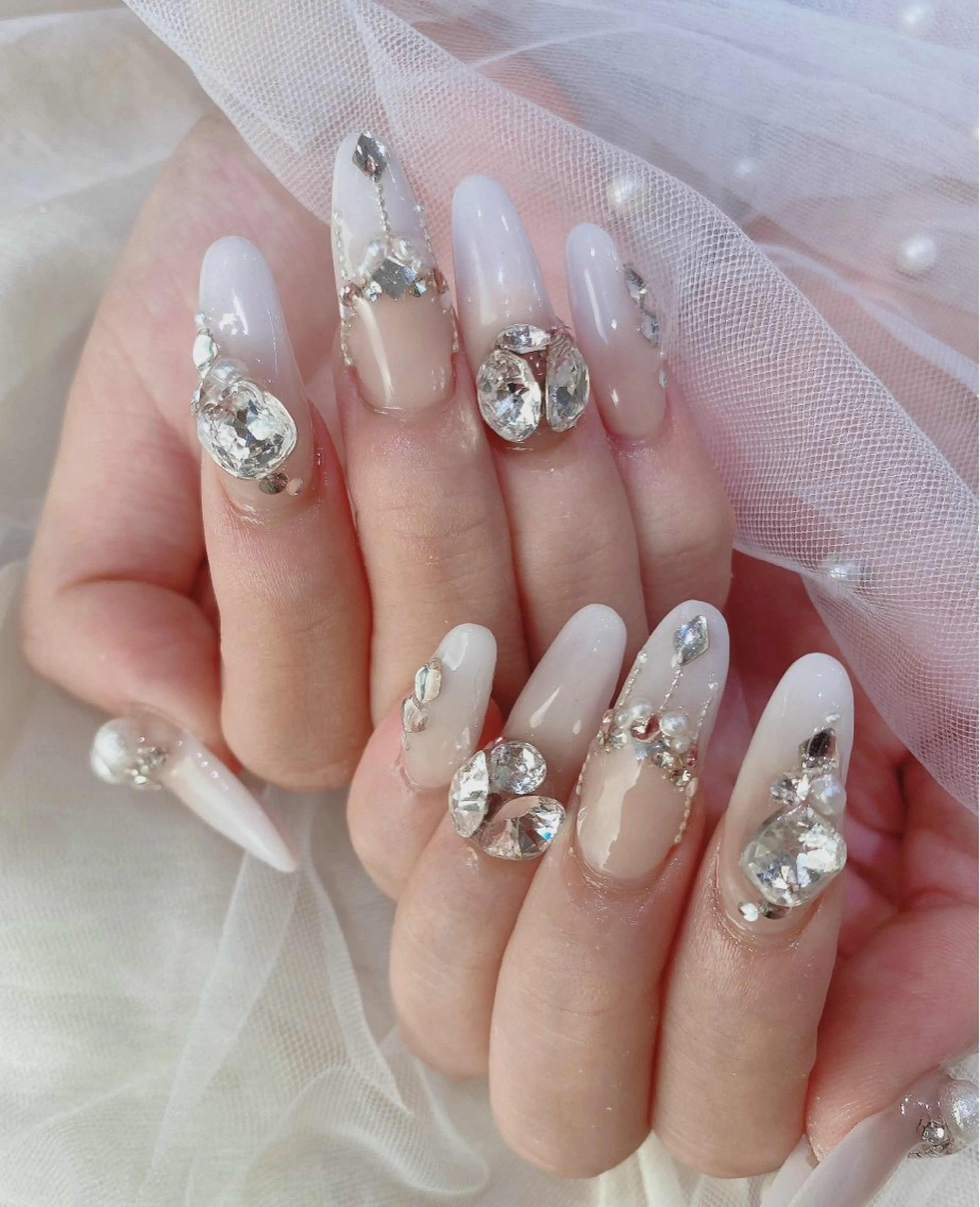 ロング ハンドネイル JNA認定講師🌸 RIEのネイルデザイン