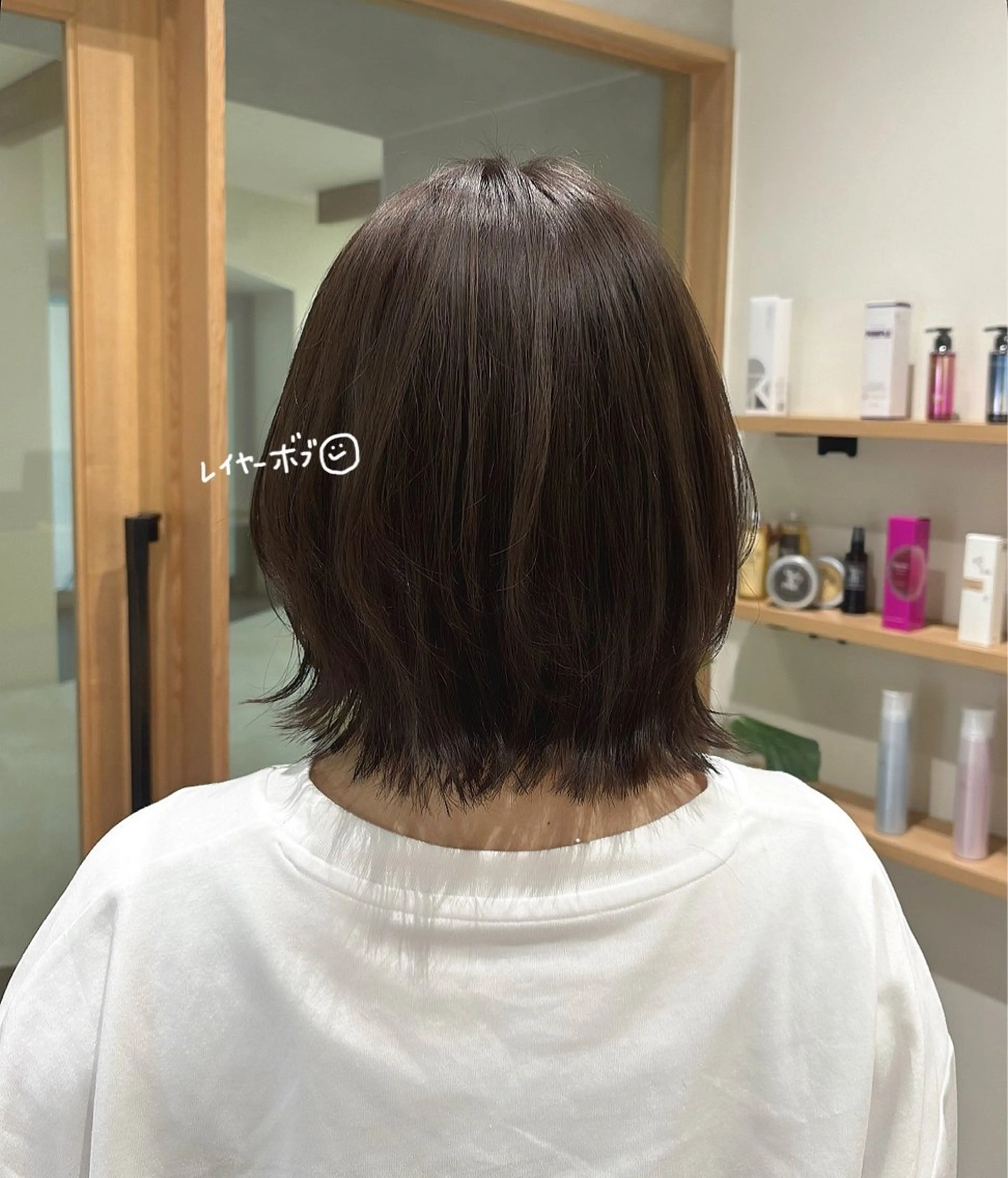 ショート ボブレイヤー ボブ レイヤーカット カット トリートメント regalo Acari🍎のヘアスタイル