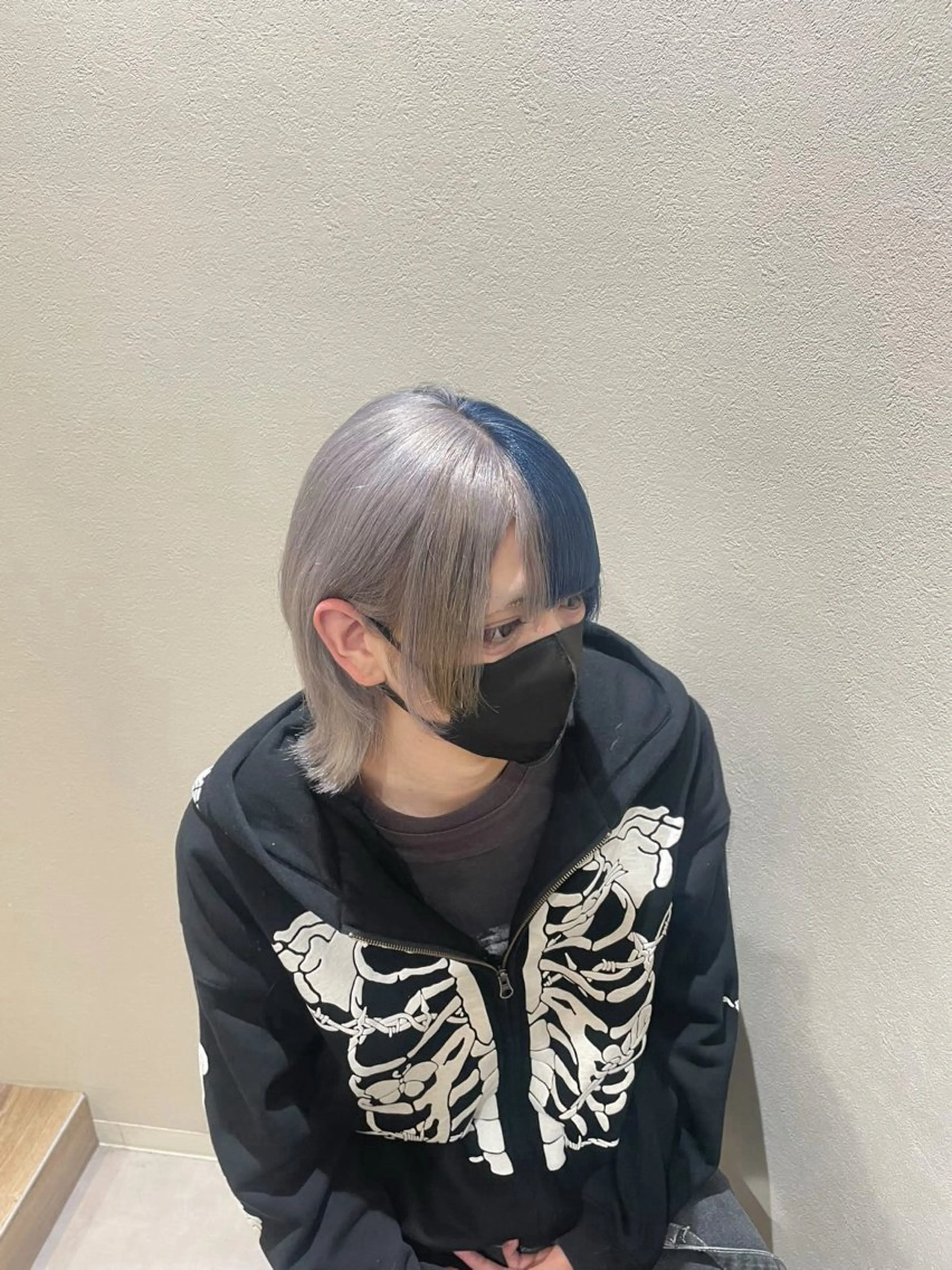 ショート ウルフカット カット ヘアカラー ウルフ/ブリーチ ハイトーン/福嶌和樹のヘアスタイル