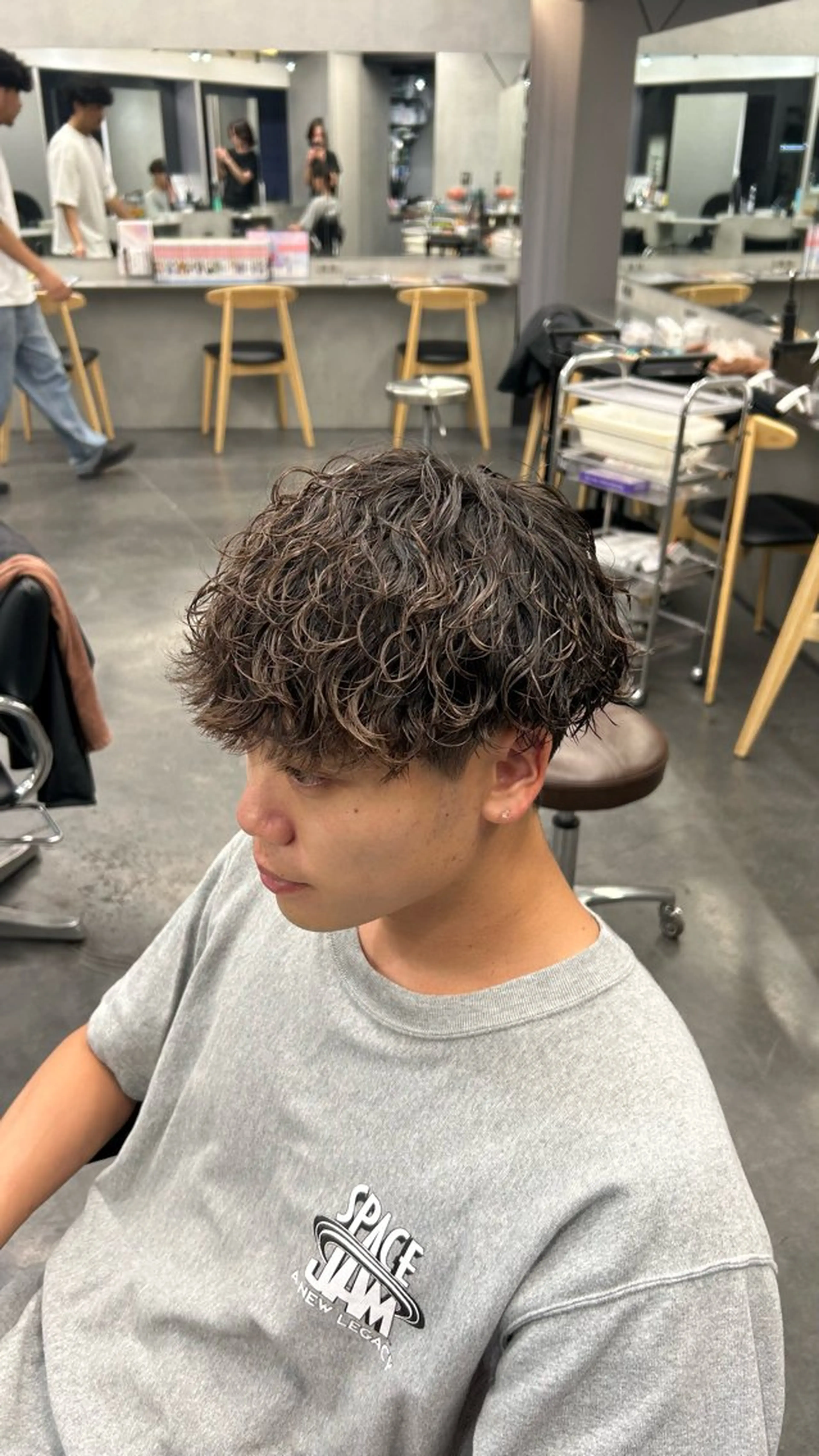 パーマ メンズ 藤平海音/fifth PARKのヘアスタイル