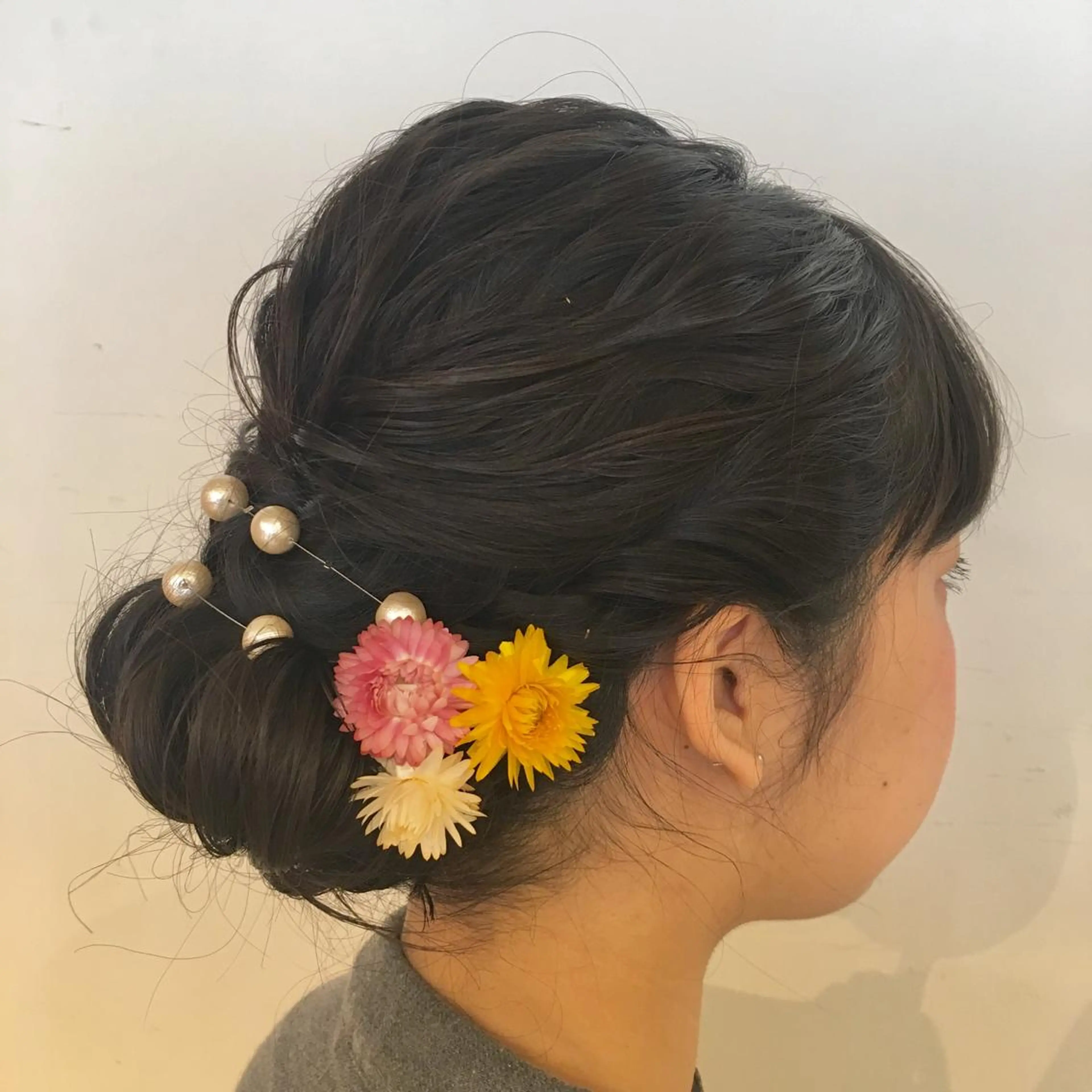 セミロング ヘアアレンジ さかい なつみのヘアスタイル