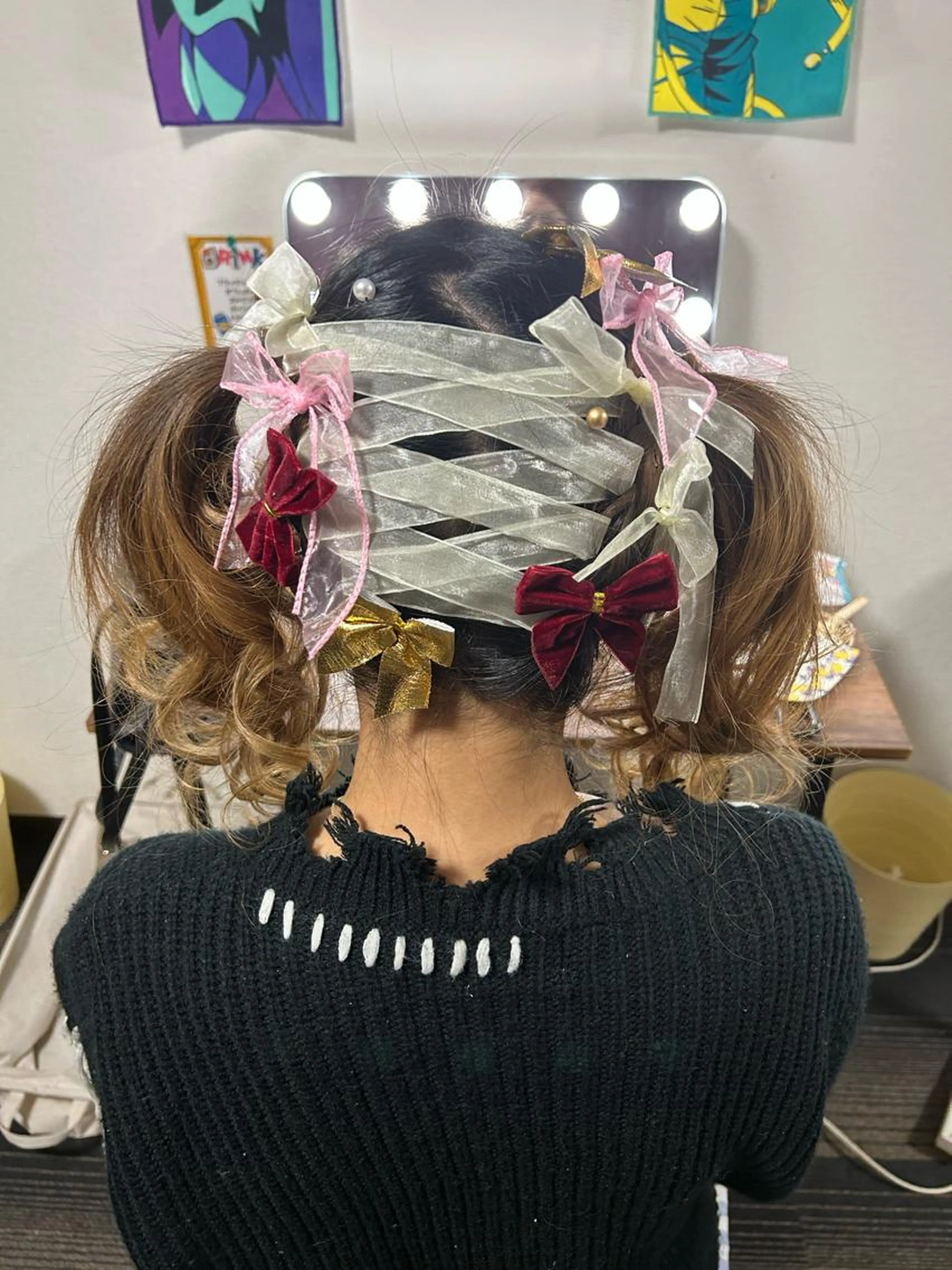 ライブヘアセット 11時～17時迄＊盛り髪等特殊ヘア別途料金＊7月4.5.25日10月18日プラス300円の写真