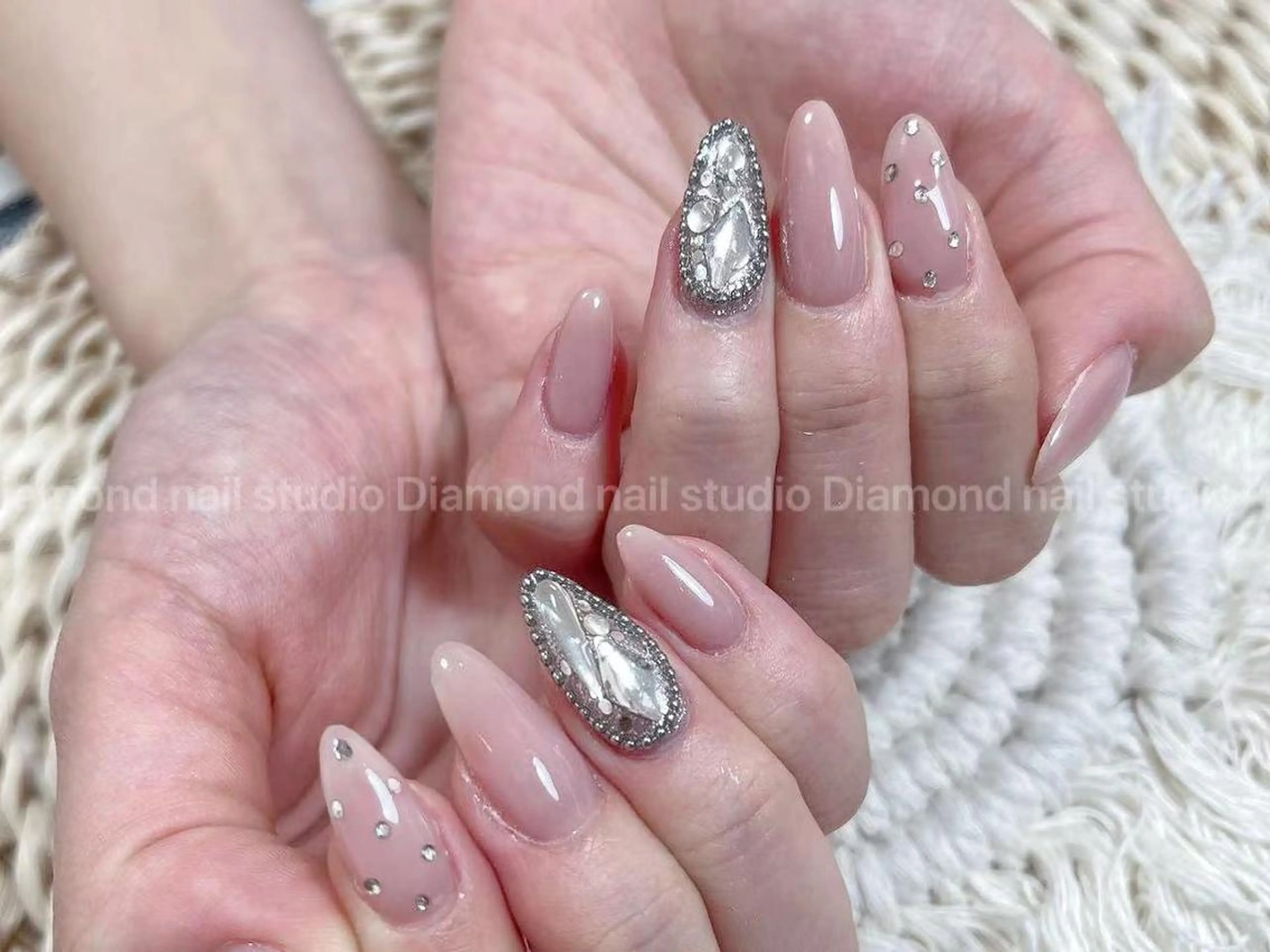 セミロング DIAMOND 💦のネイルデザイン