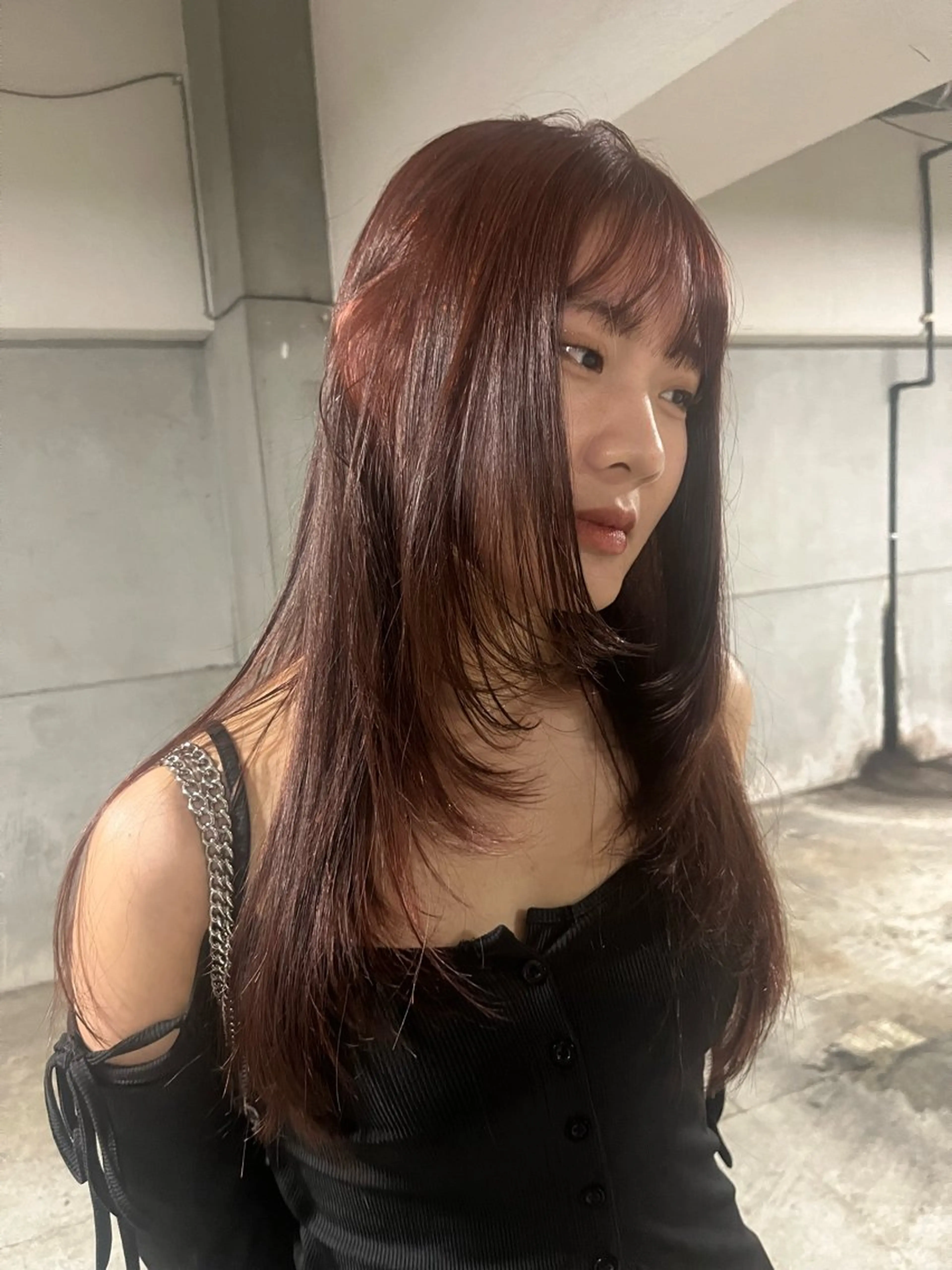 ロング ヘアカラー riko／ SYS by fitのヘアスタイル