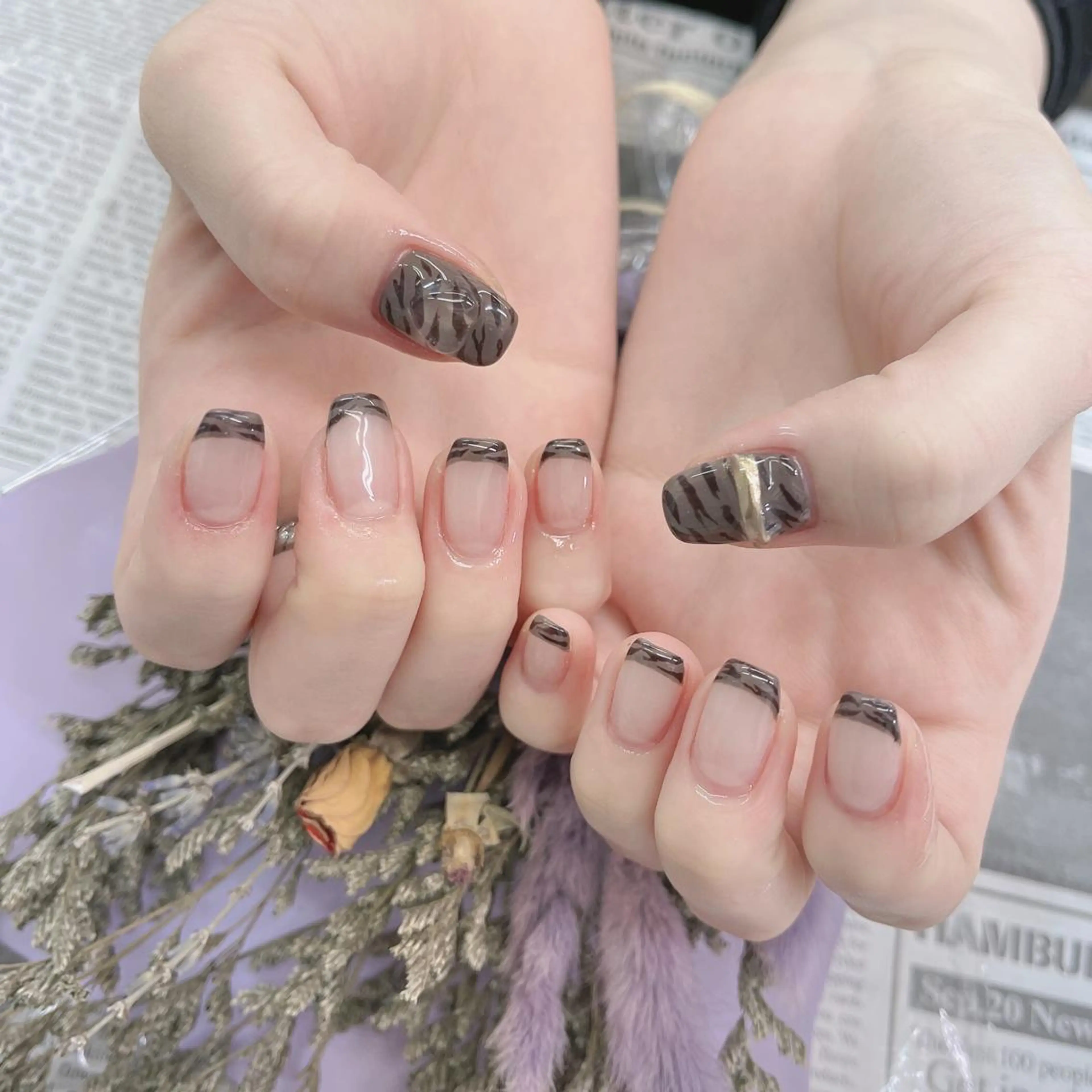 ネイル 🦋ネイルサロン ブラン🌈ゆりのネイルデザイン