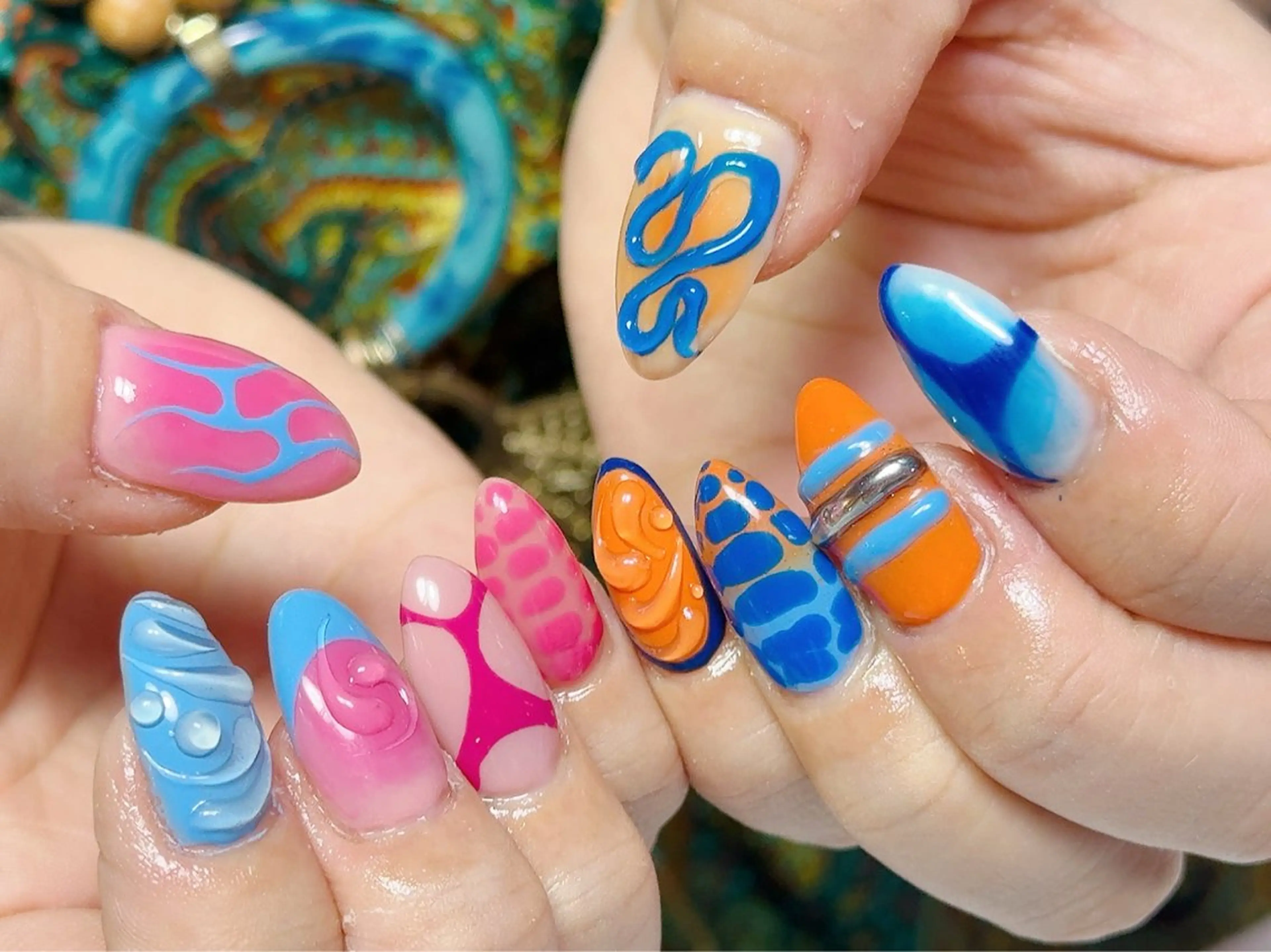 ネイル ハンドネイル Nail Atelier IamI所属・アイアムアイ 大村磨衣のネイルデザイン