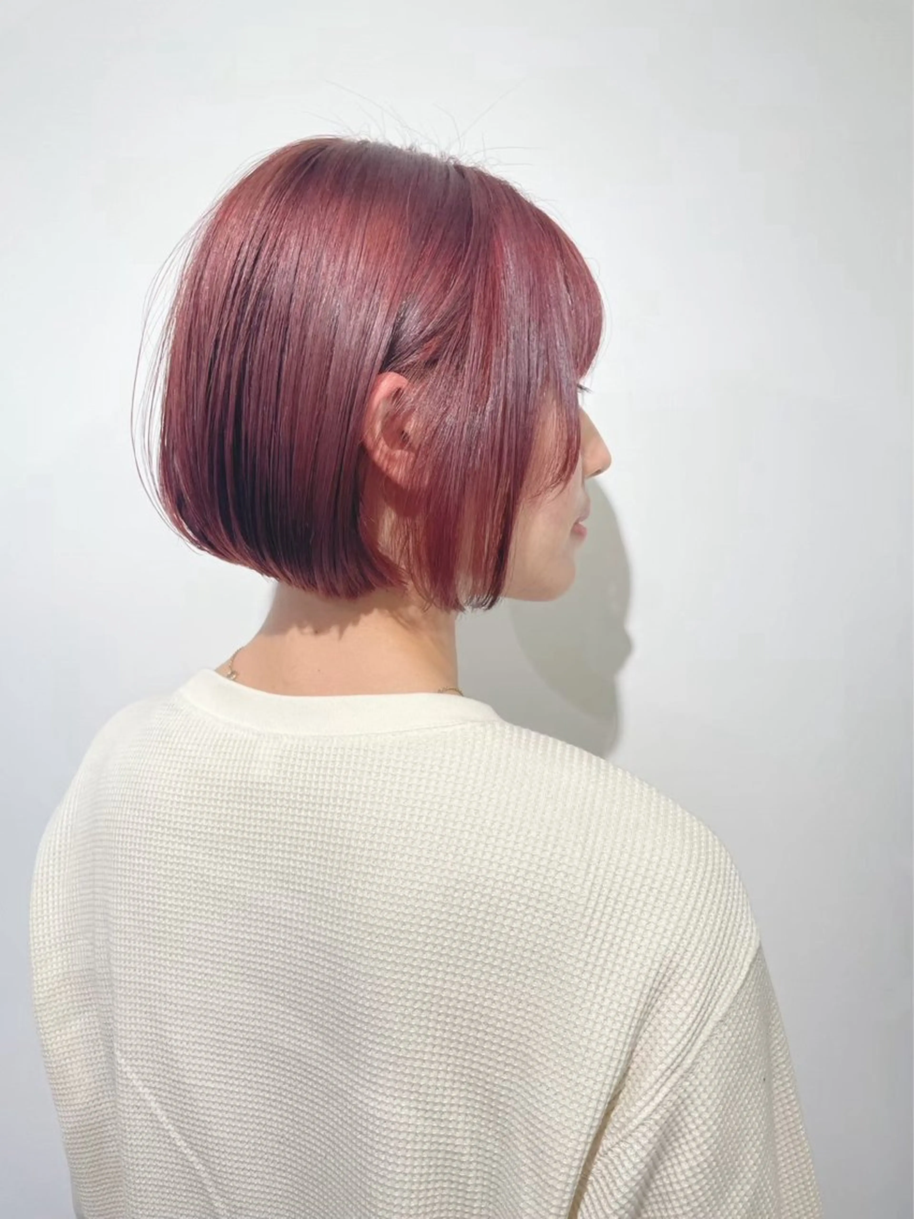 ミディアム カラー ピンクカラー レッドカラー SHOEI 【nero】のヘアスタイル