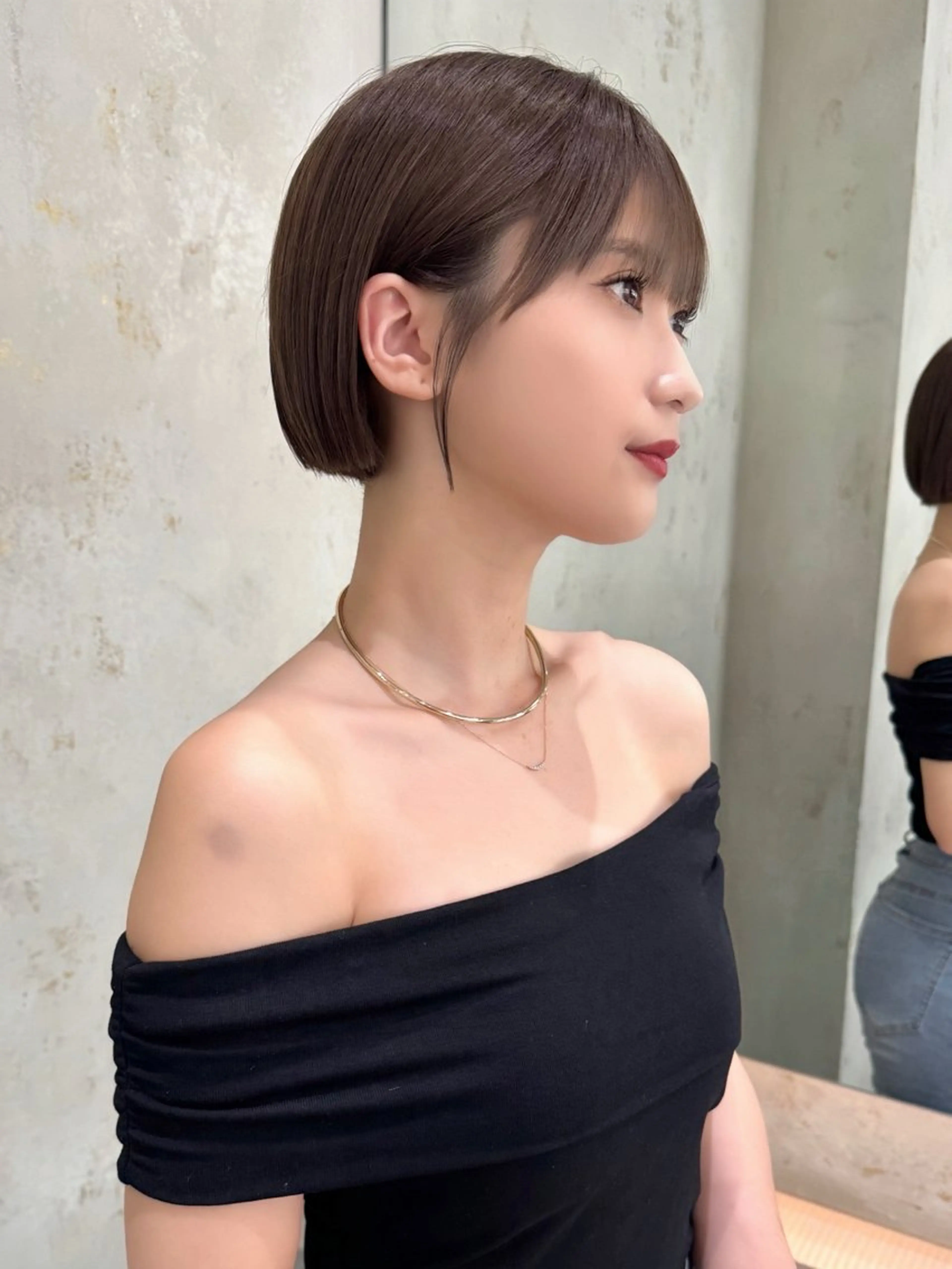 ショート カラー カット ヘアカラー 縮毛矯正 トリートメント 莉乃/縮毛矯正/髪質 改善/艶カラーのヘアスタイル