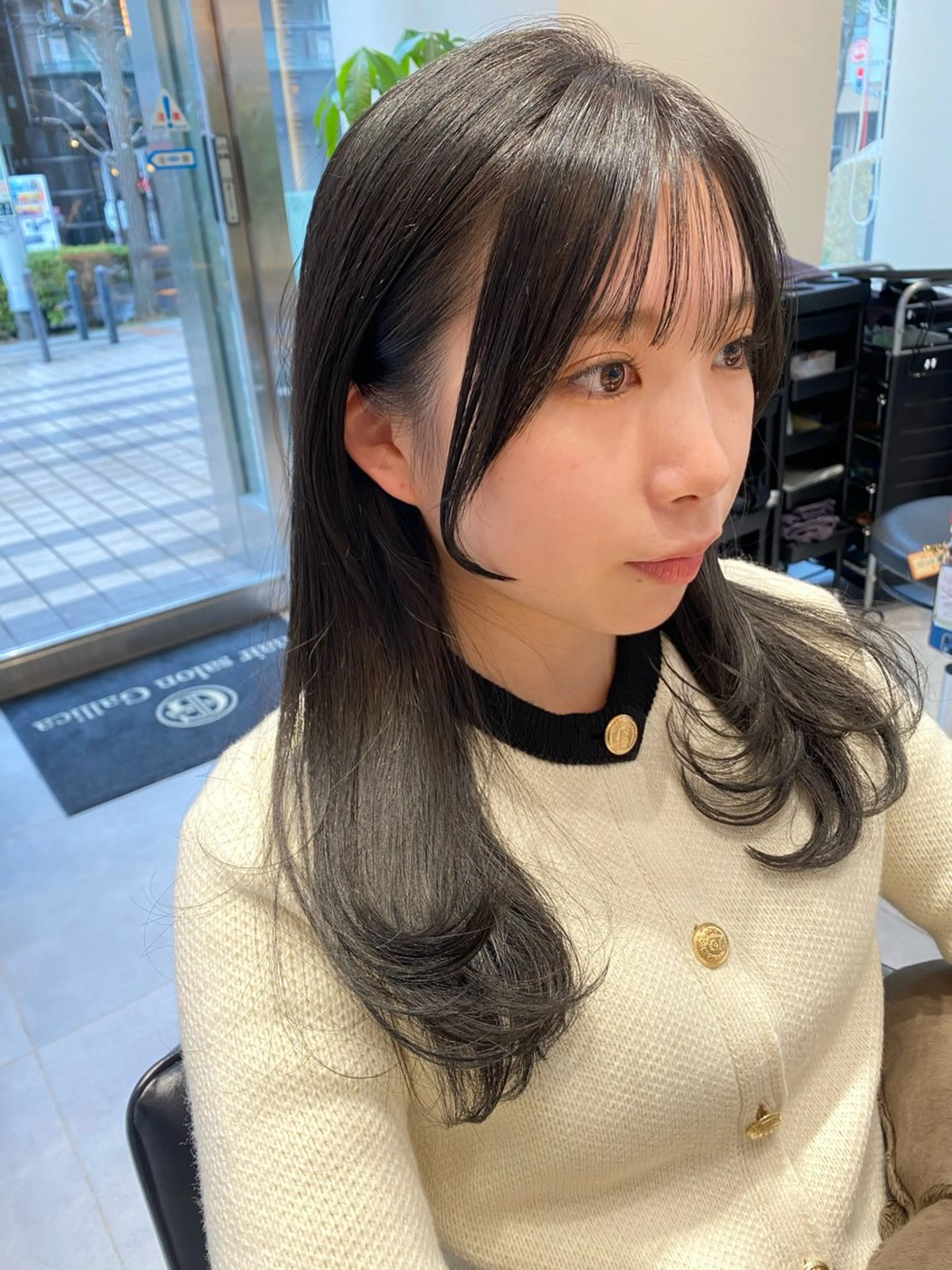 ロング カット ヘアカラー トリートメント ヘアセット 🎀韓国レイヤー 🇰🇷mireiのヘアスタイル