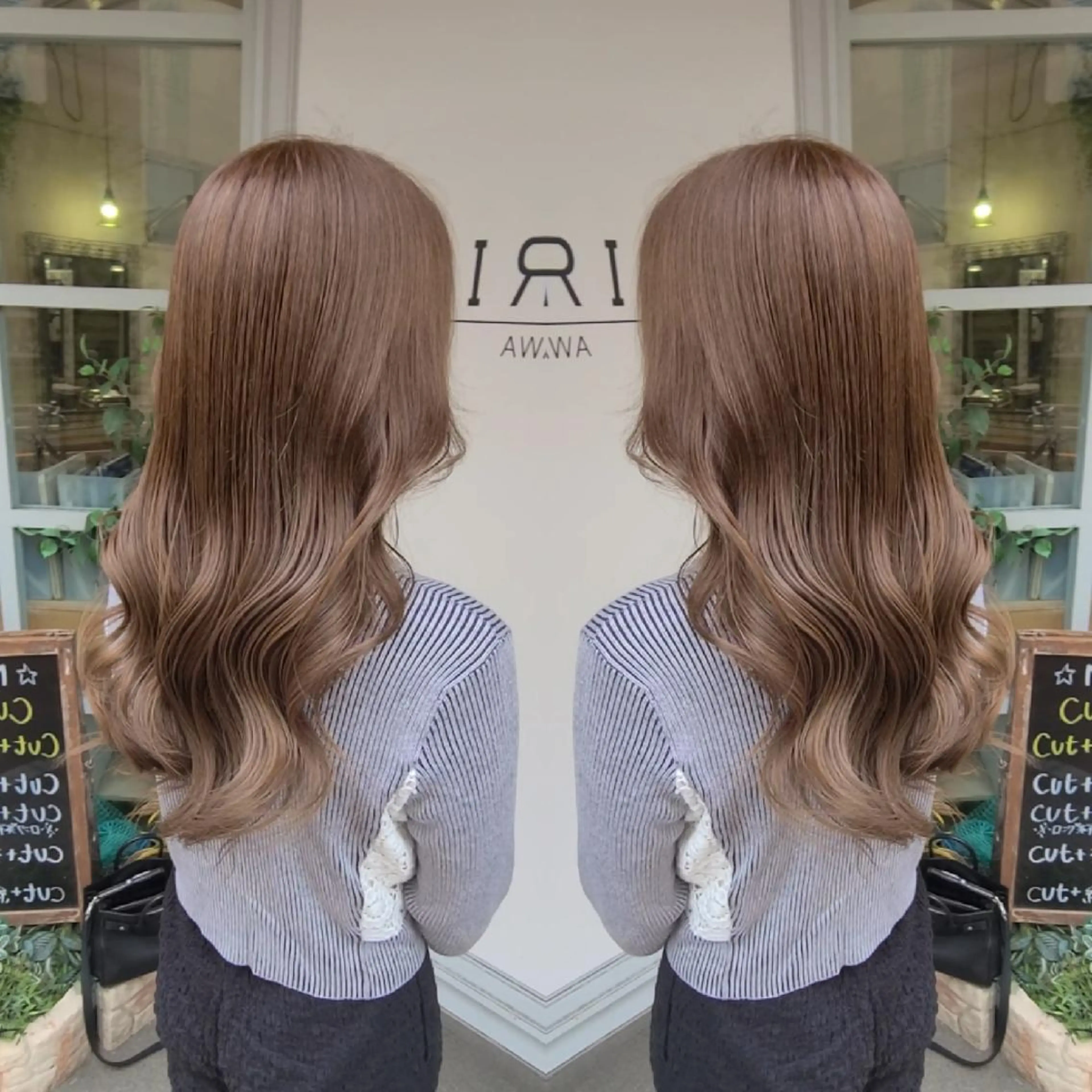 ロング カラー cherie所属・バレイヤージュ/ ハイライト/大内格のヘアスタイル