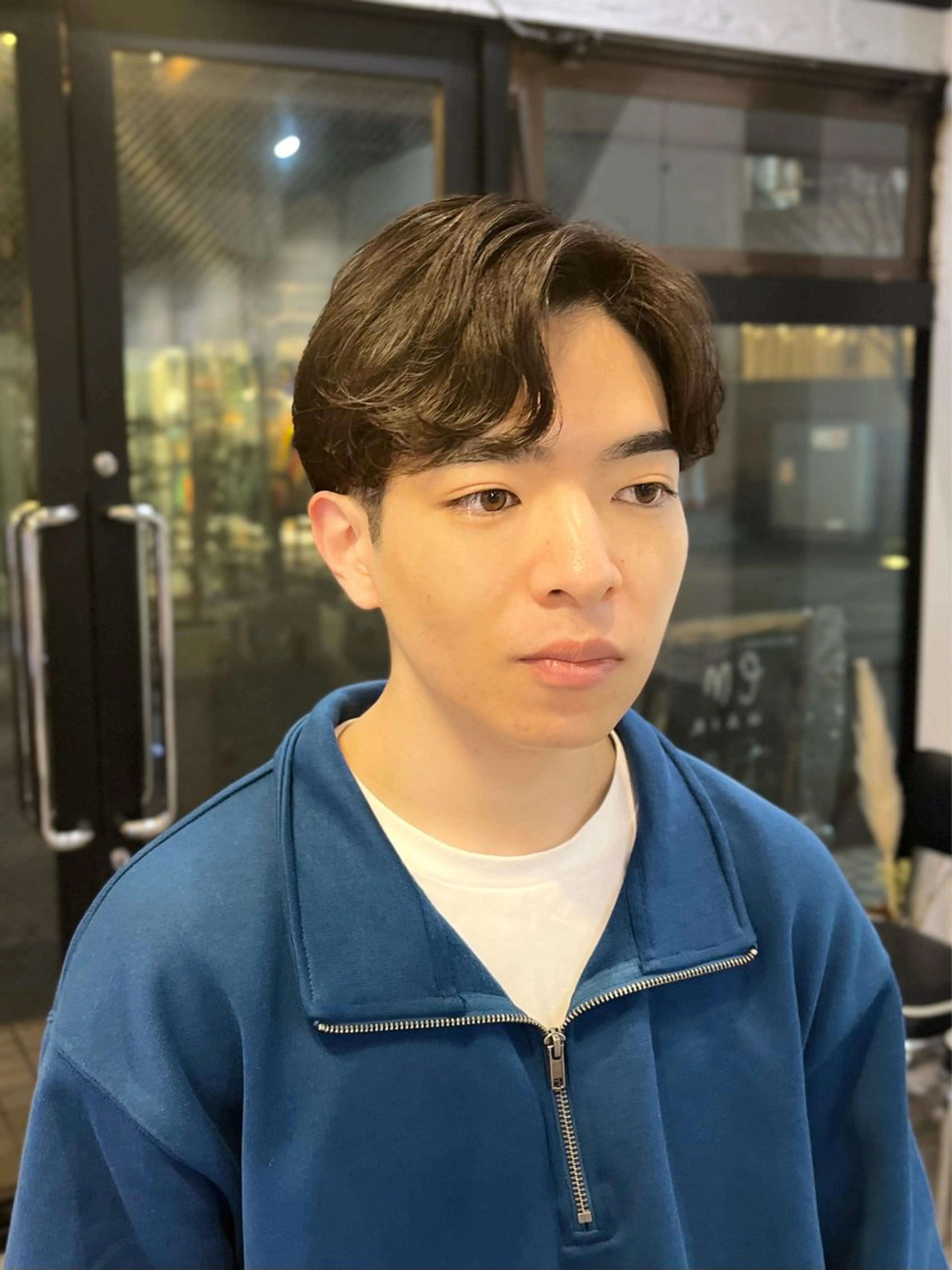 ショート パーマ メンズ うるツヤハイトーン✨ /西川郁巳のヘアスタイル