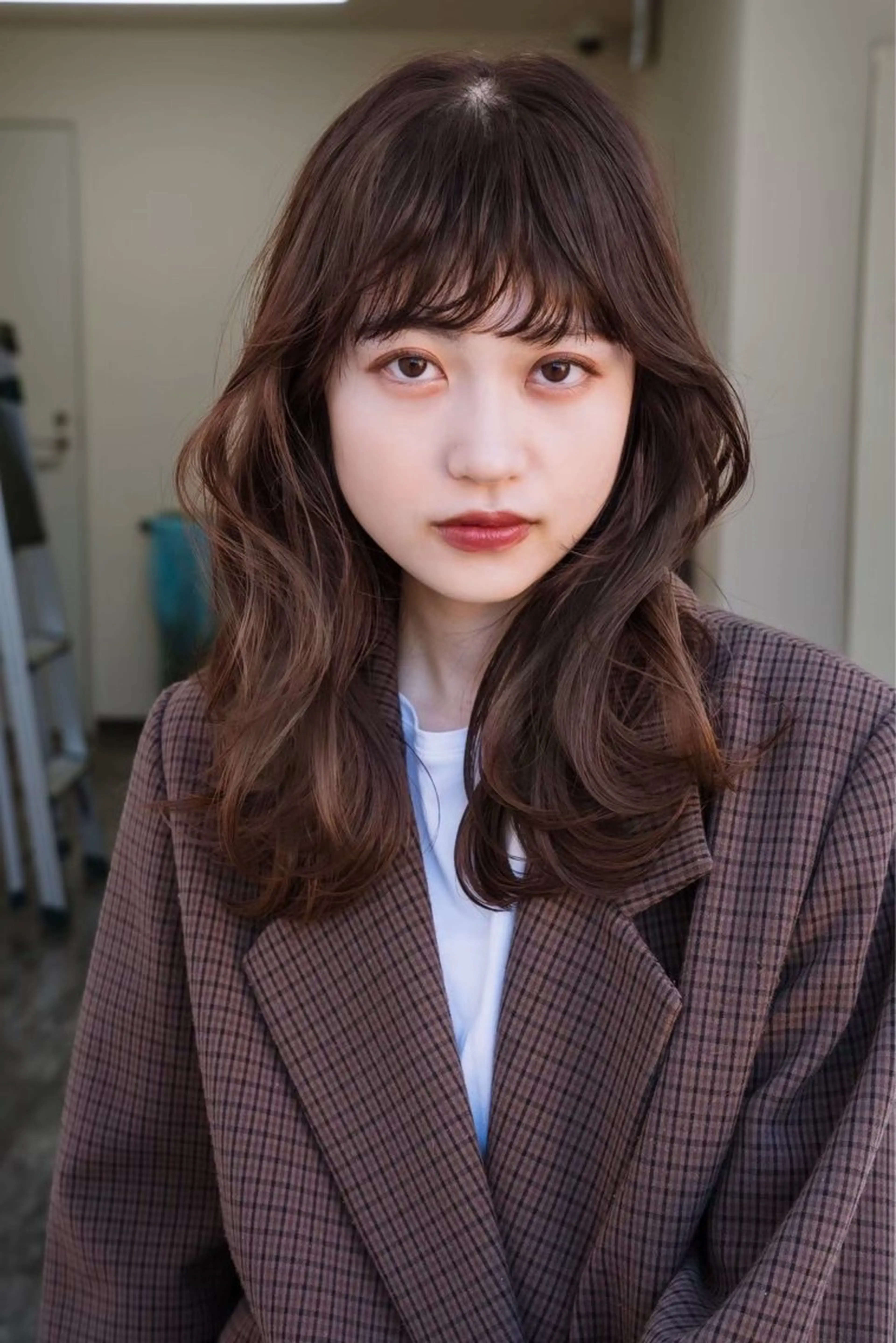 ミディアム カラー ベージュカラー ブリーチ ブラウンカラー チョコレートブラウン 透明感カラー ✨髪質改善 縮毛矯正 艶髪 立川 コウキ✨のヘアスタイル