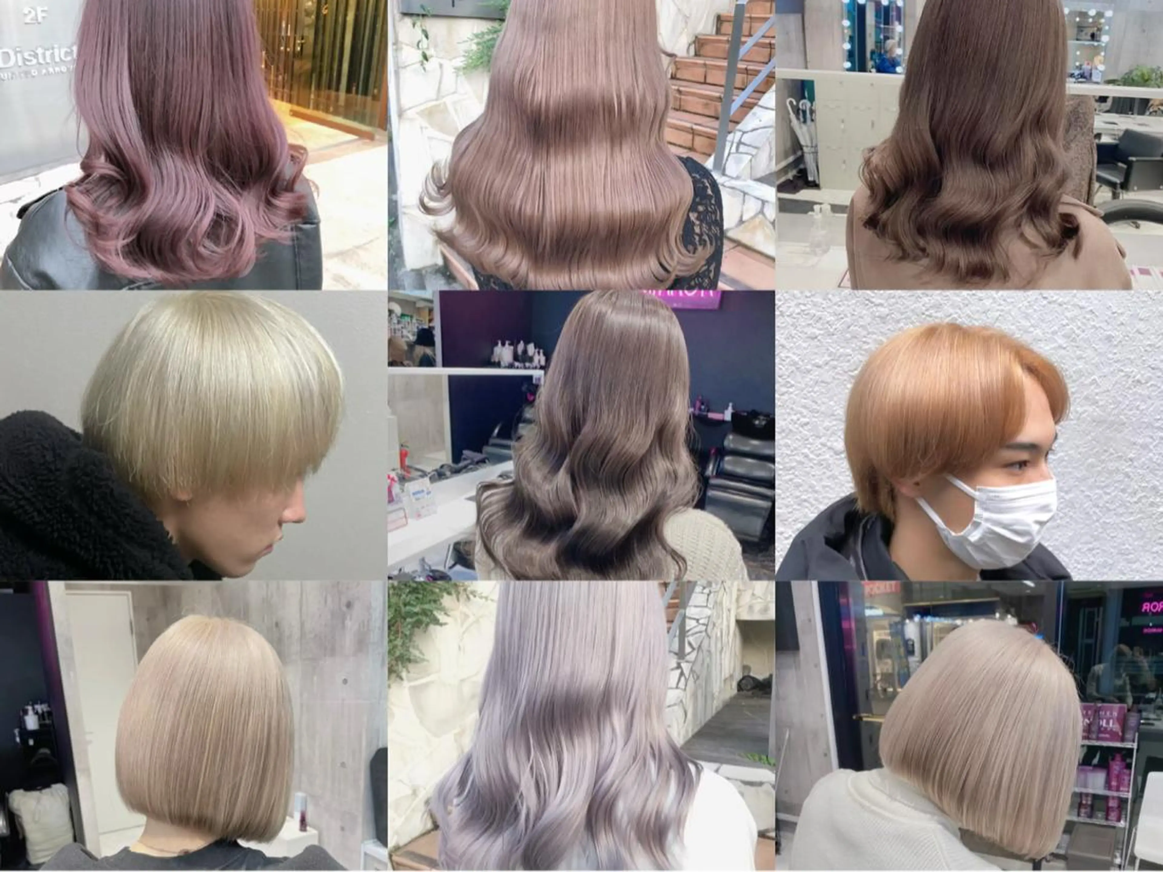 セミロング カラー メンズ ヘアカラー トリートメント 🧸赤み消し🐾 ラベンダー/yuのヘアスタイル