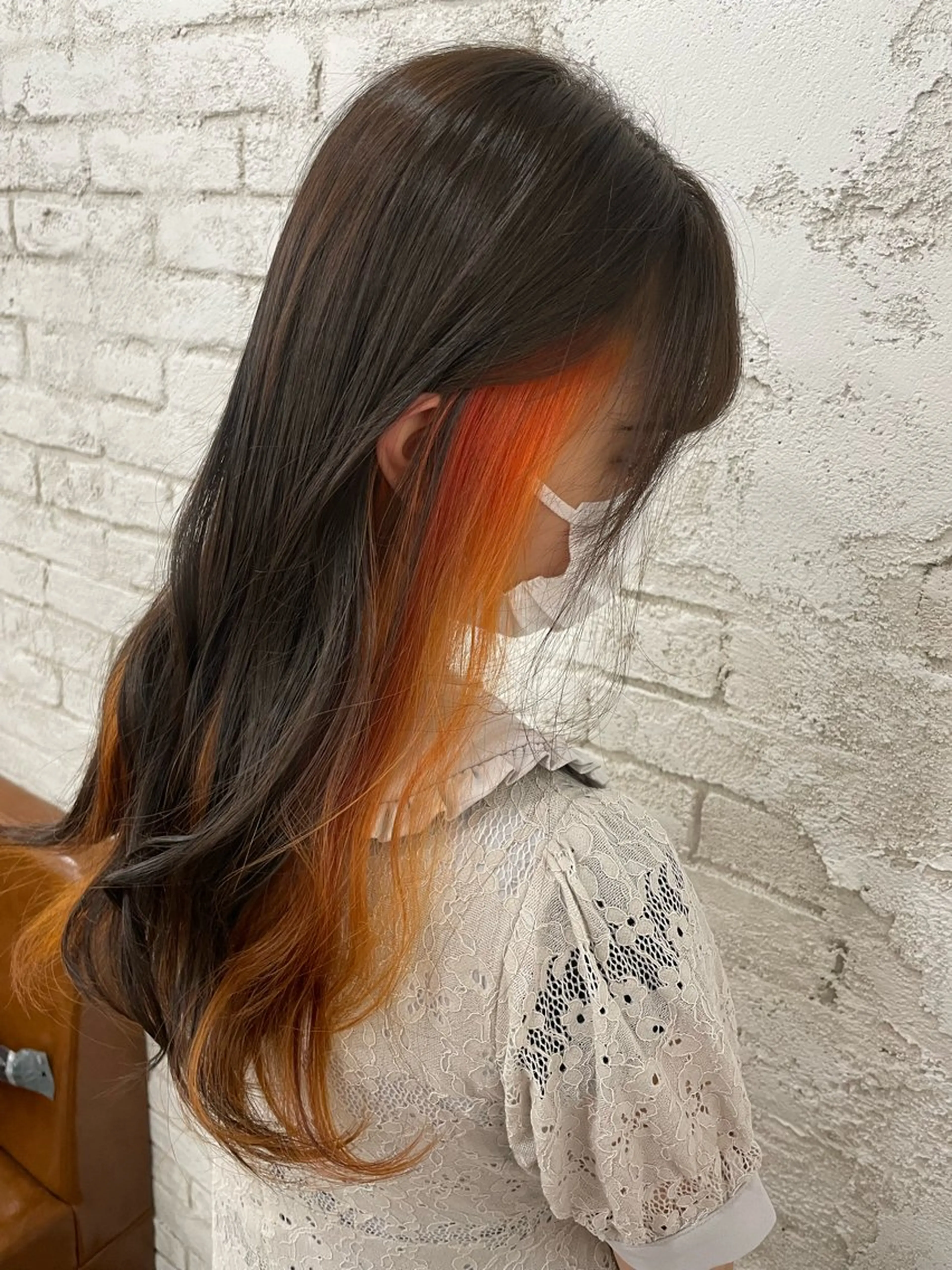 ❤️ポイントで可愛い❤️インナーカラーorイヤリングカラー♡ブリーチ込み🙈の写真