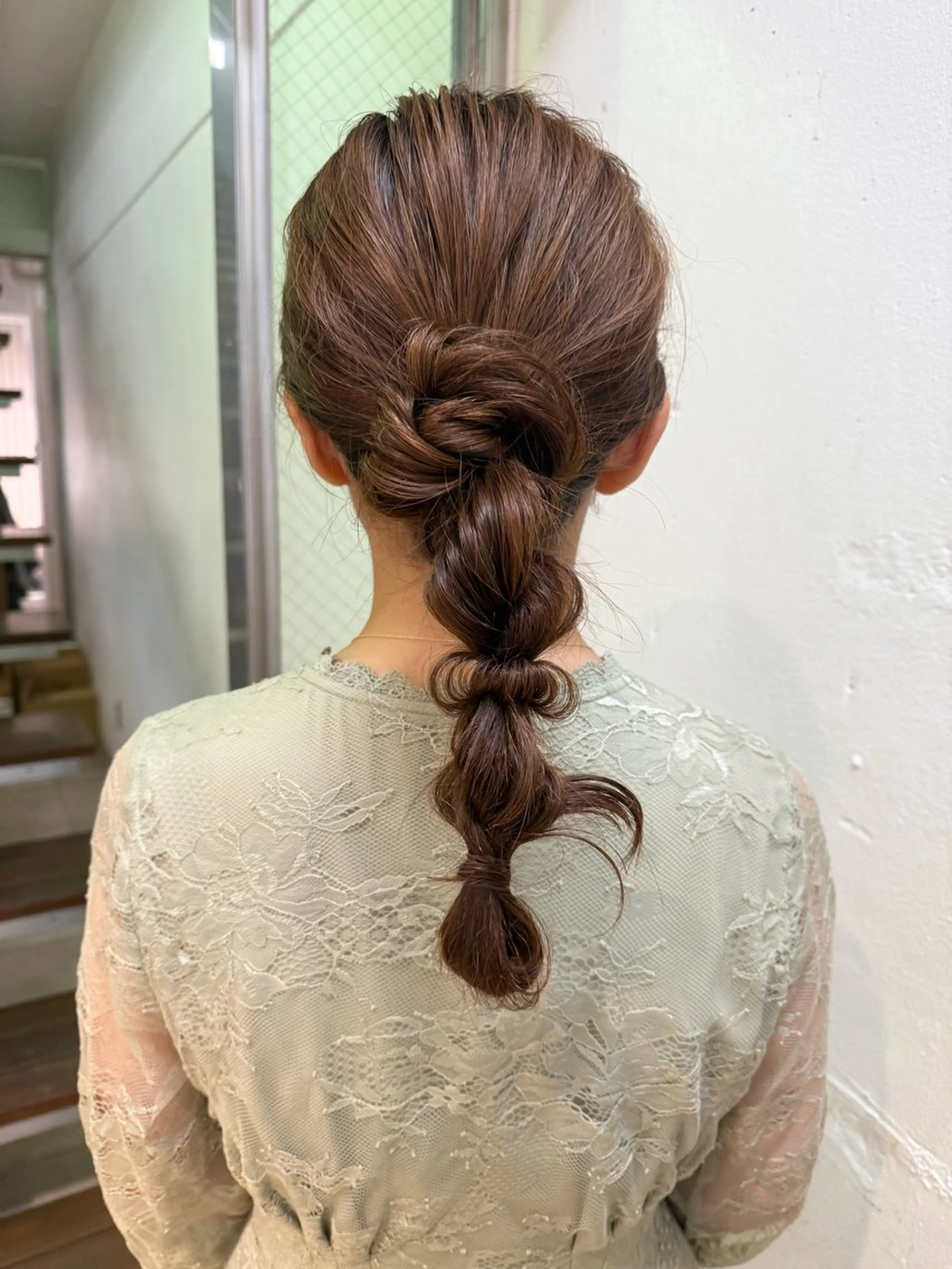 ロング ヘアセット 艶カラー/ ストレート/くるみのヘアスタイル