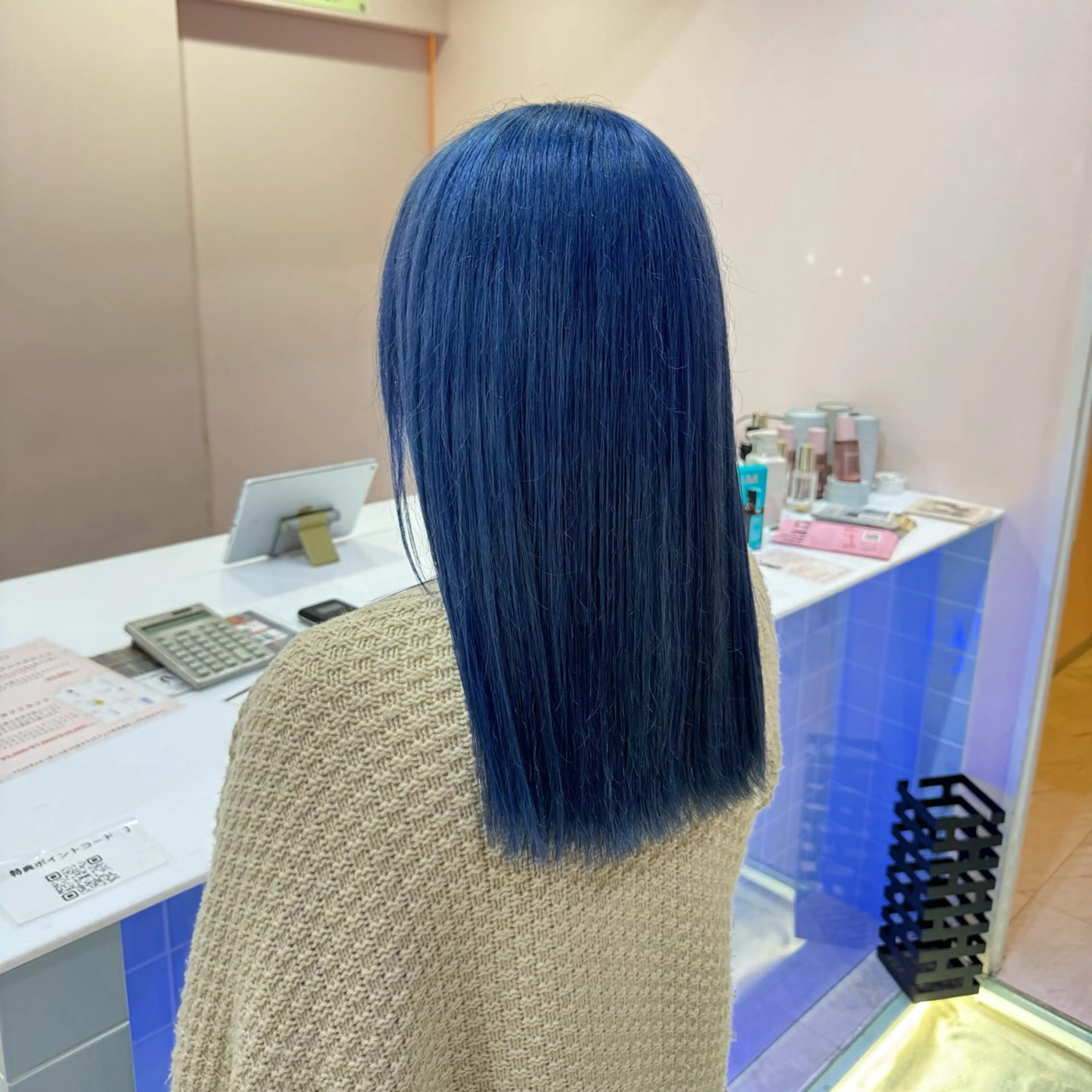 【🎨高発色カラー🎨】ブリーチ➕カラーバター➕🫧水トリートメント🫧の写真