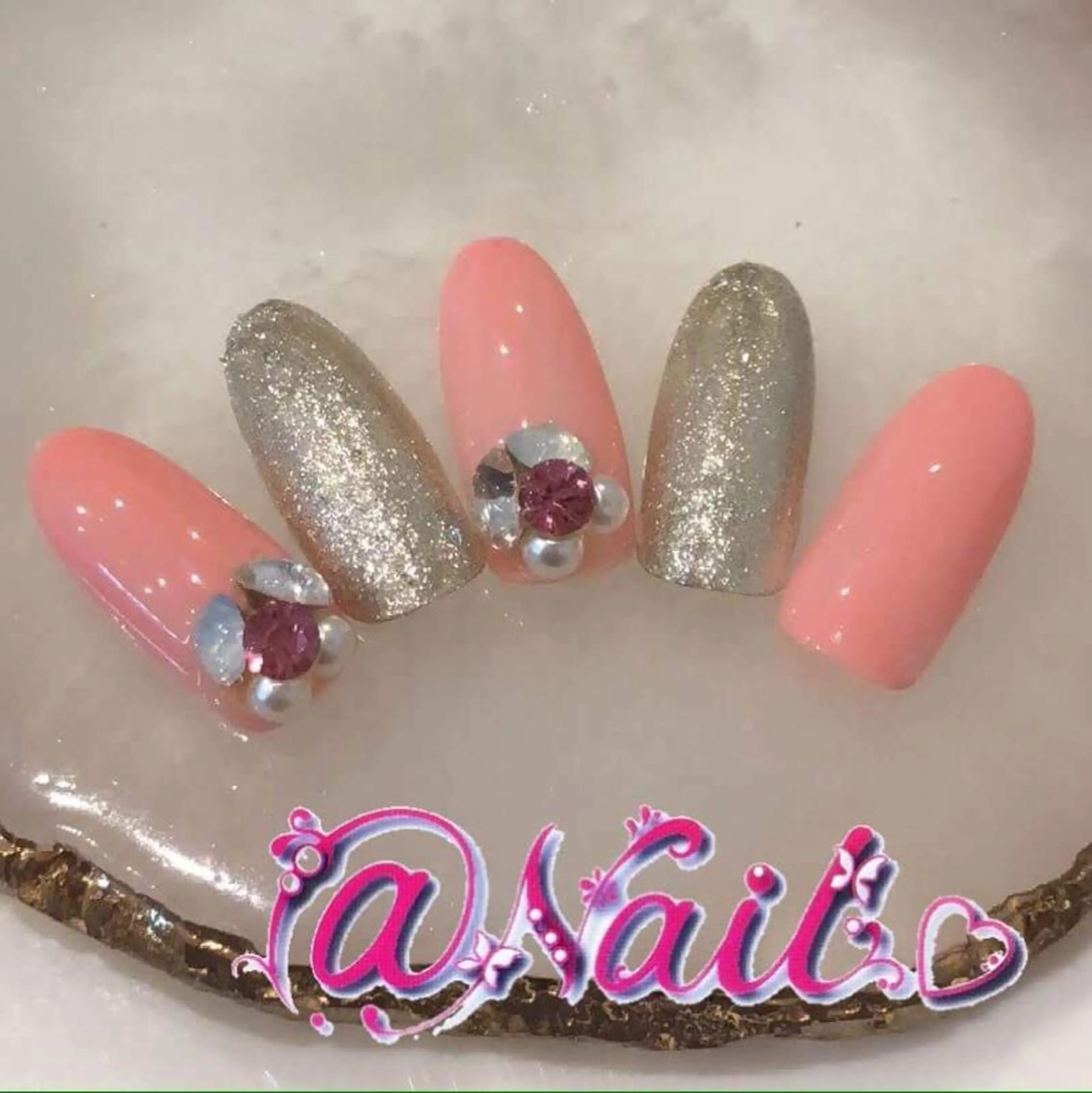 ネイル ネイルチップ 小尾 栞のネイルデザイン